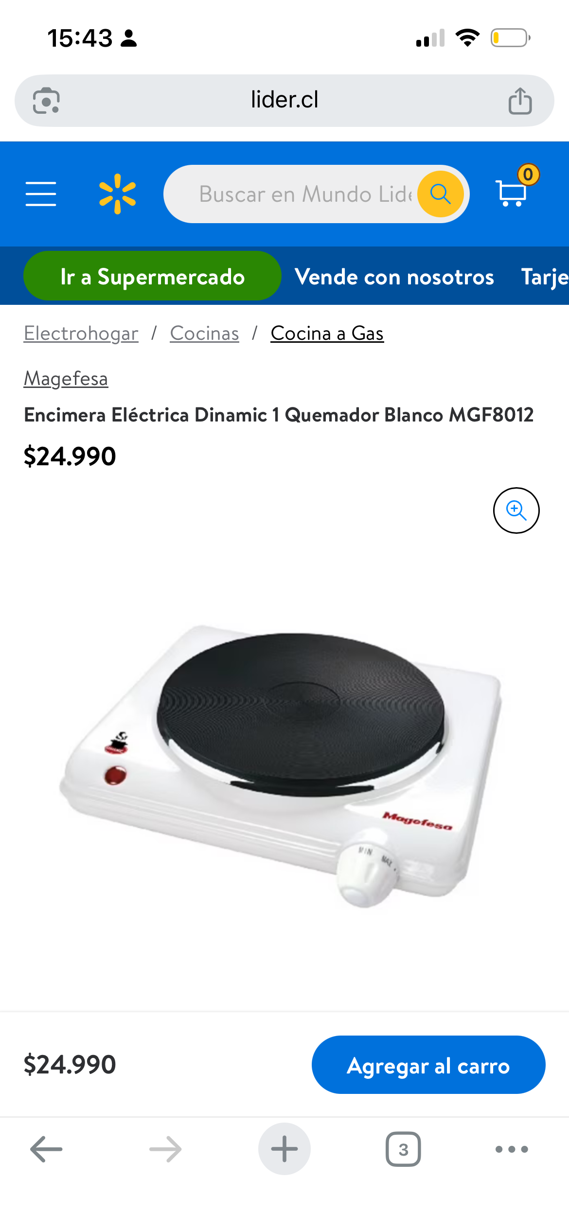 Cocina eléctrica Magafesa usada - miniatura 5