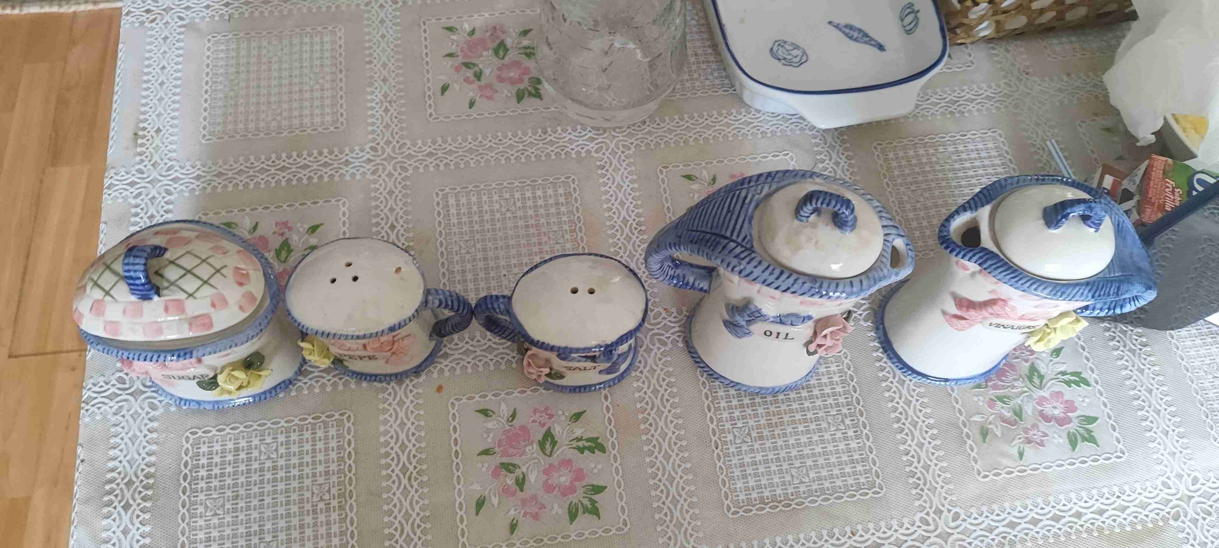 Set de lozas decorativas vintage