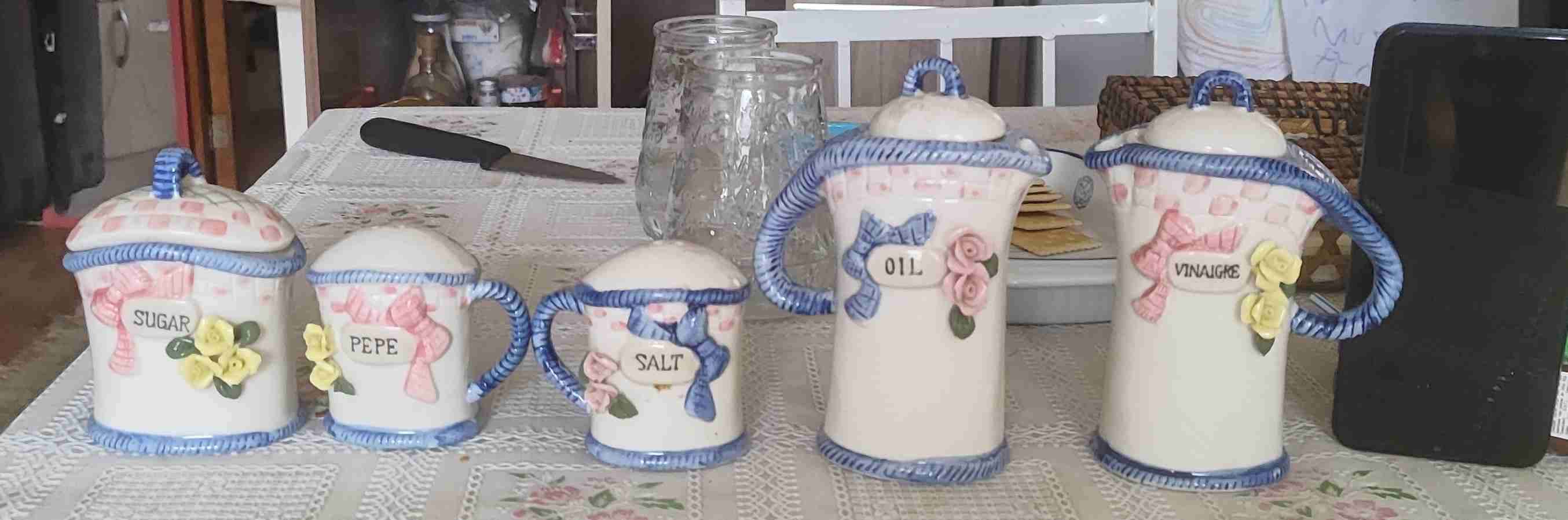 Set de lozas decorativas vintage - miniatura 2