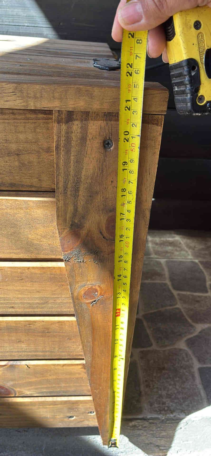 Baúl de madera rústico - miniatura 4