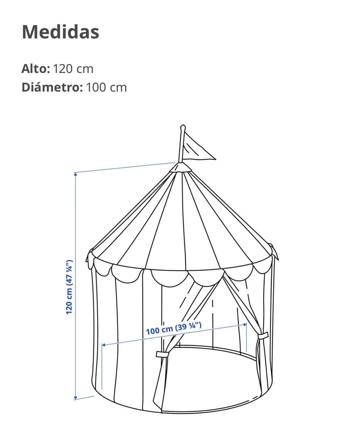 Casita muñecas infantil estilo circo - miniatura 3