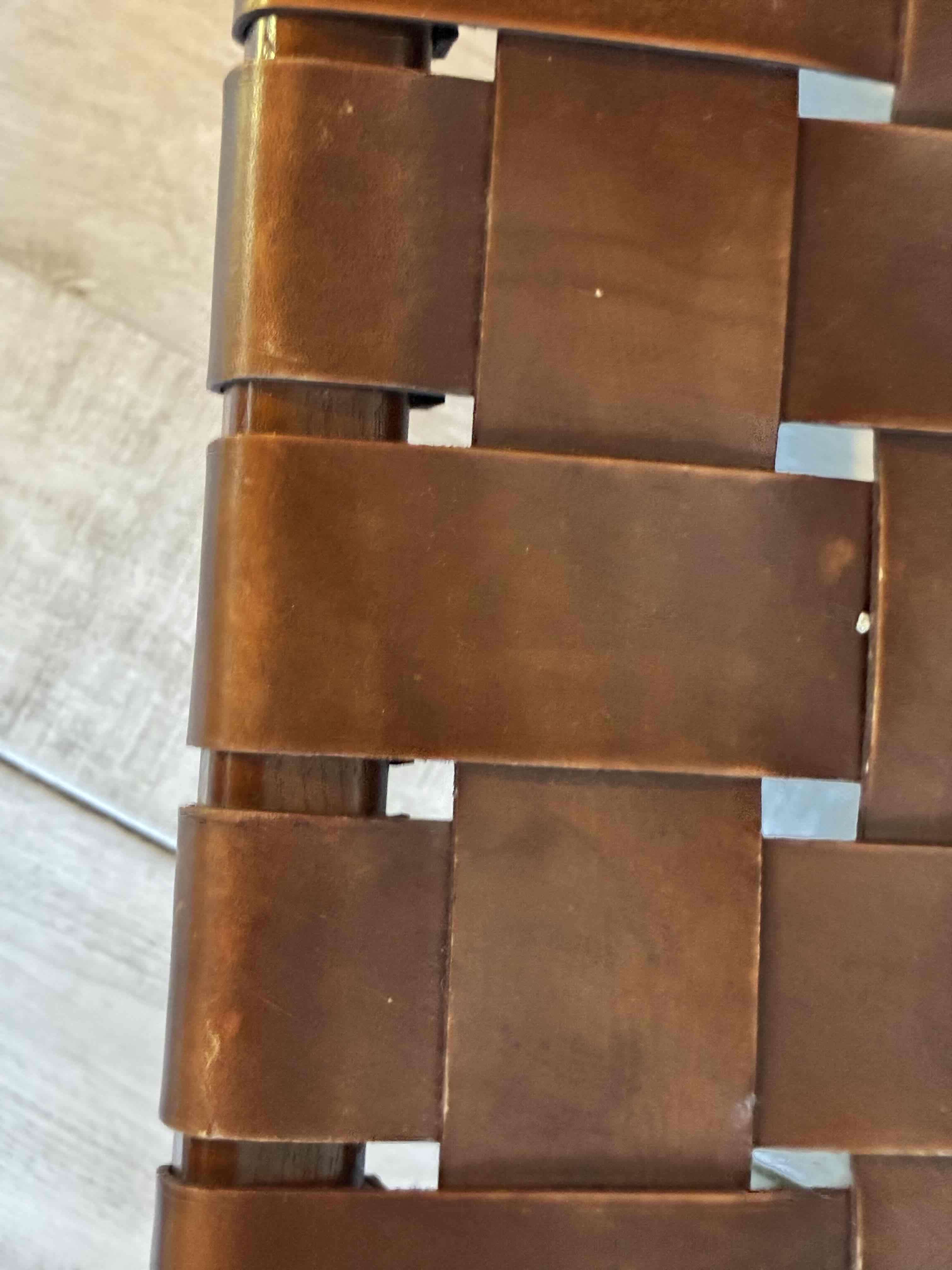 Silla de cuero trenzado - miniatura 6