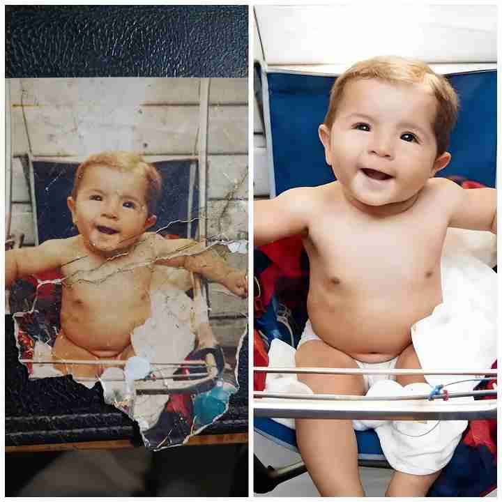 Restauración de fotos dañadas o antiguas - miniatura 3