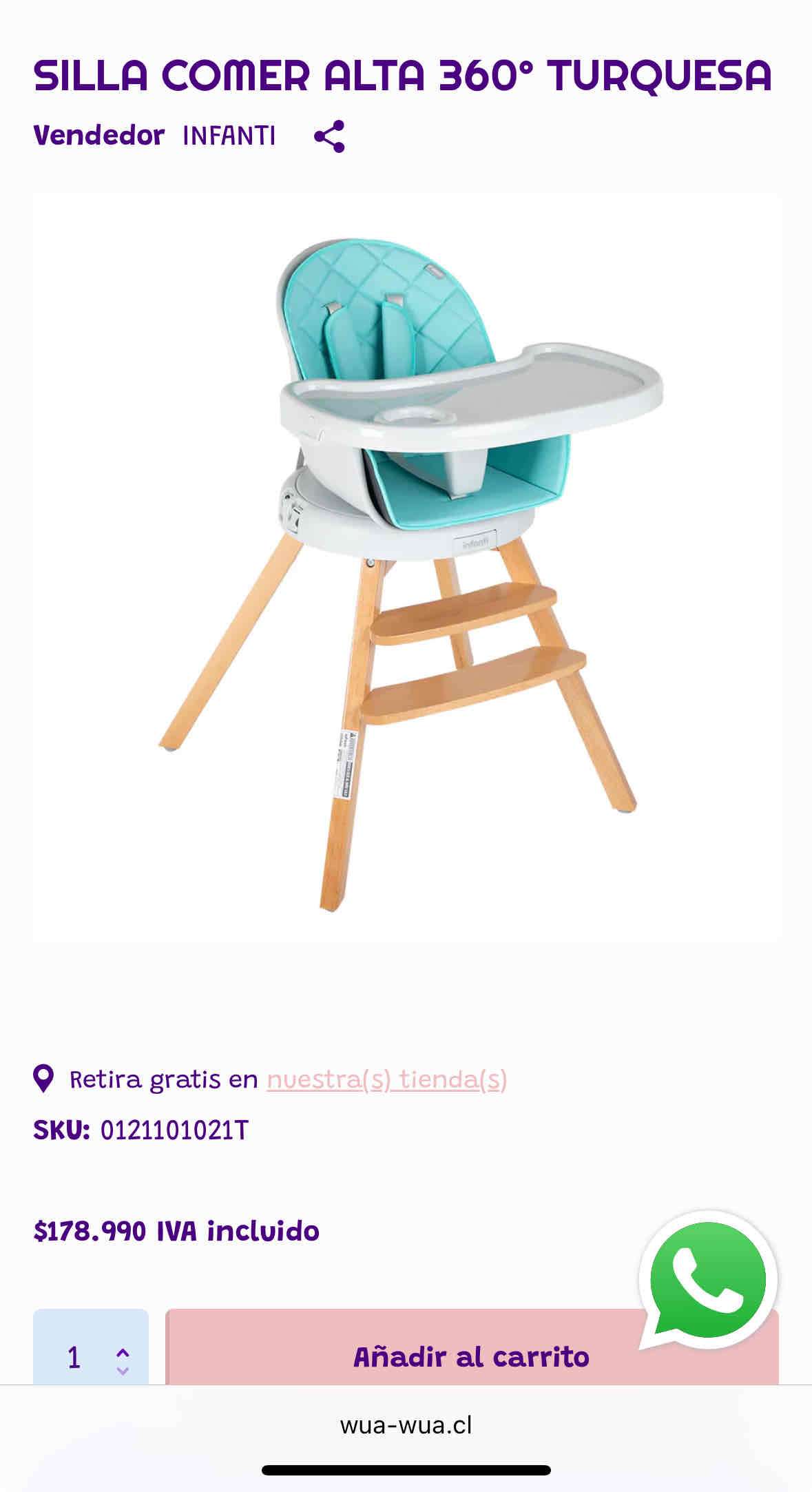 Silla alta para bebé ajustable - miniatura 6