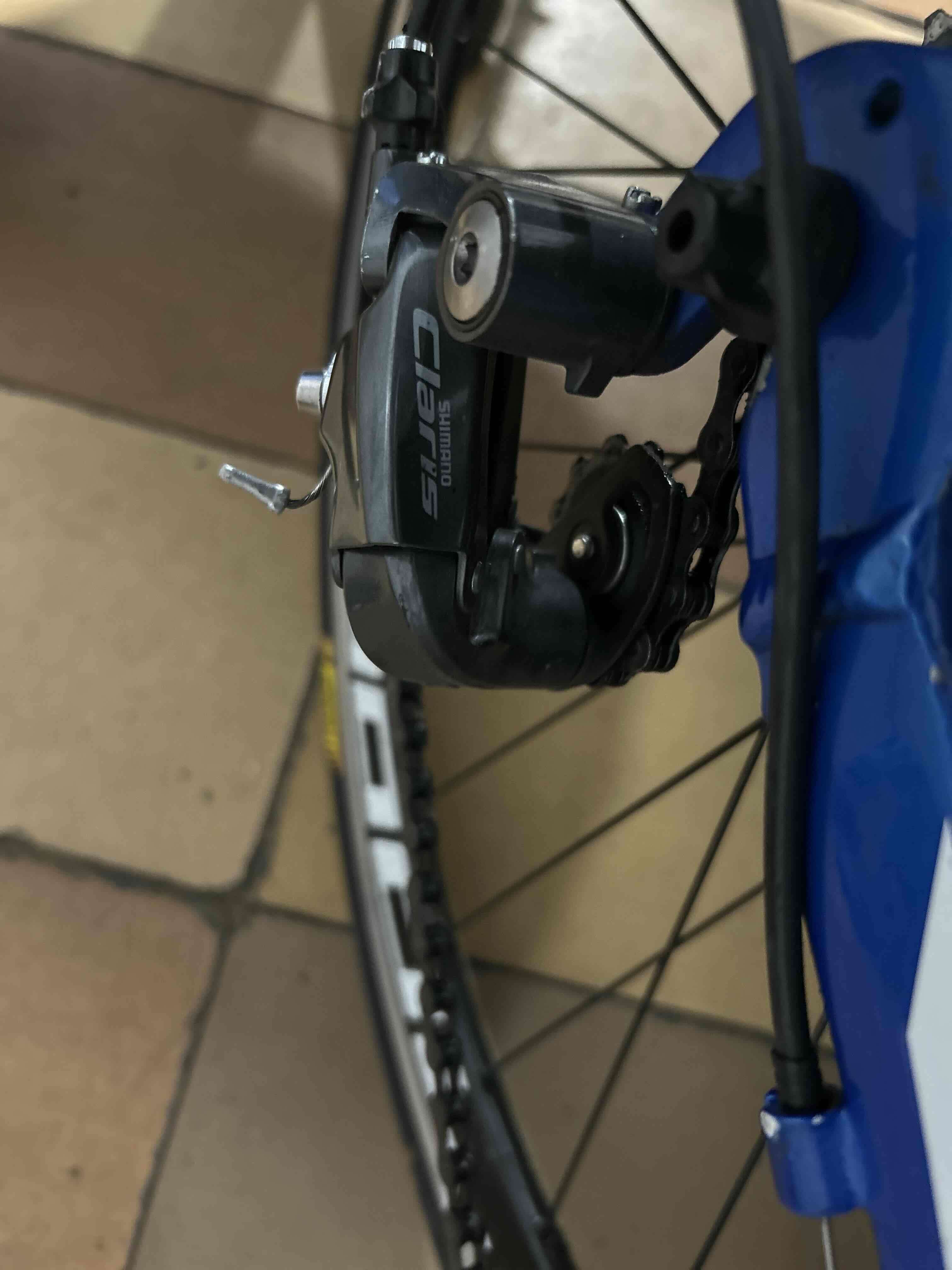 Bicicleta de carreras Bahner azul - miniatura 3