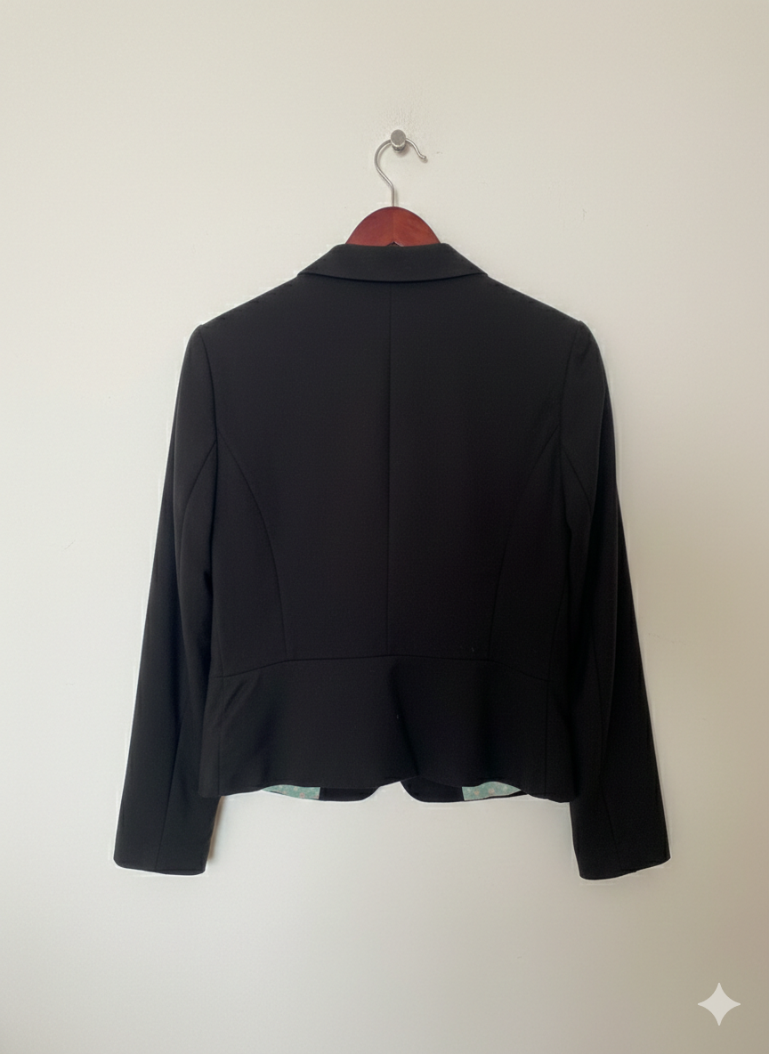 Blazer negro con cremalleras - miniatura 2