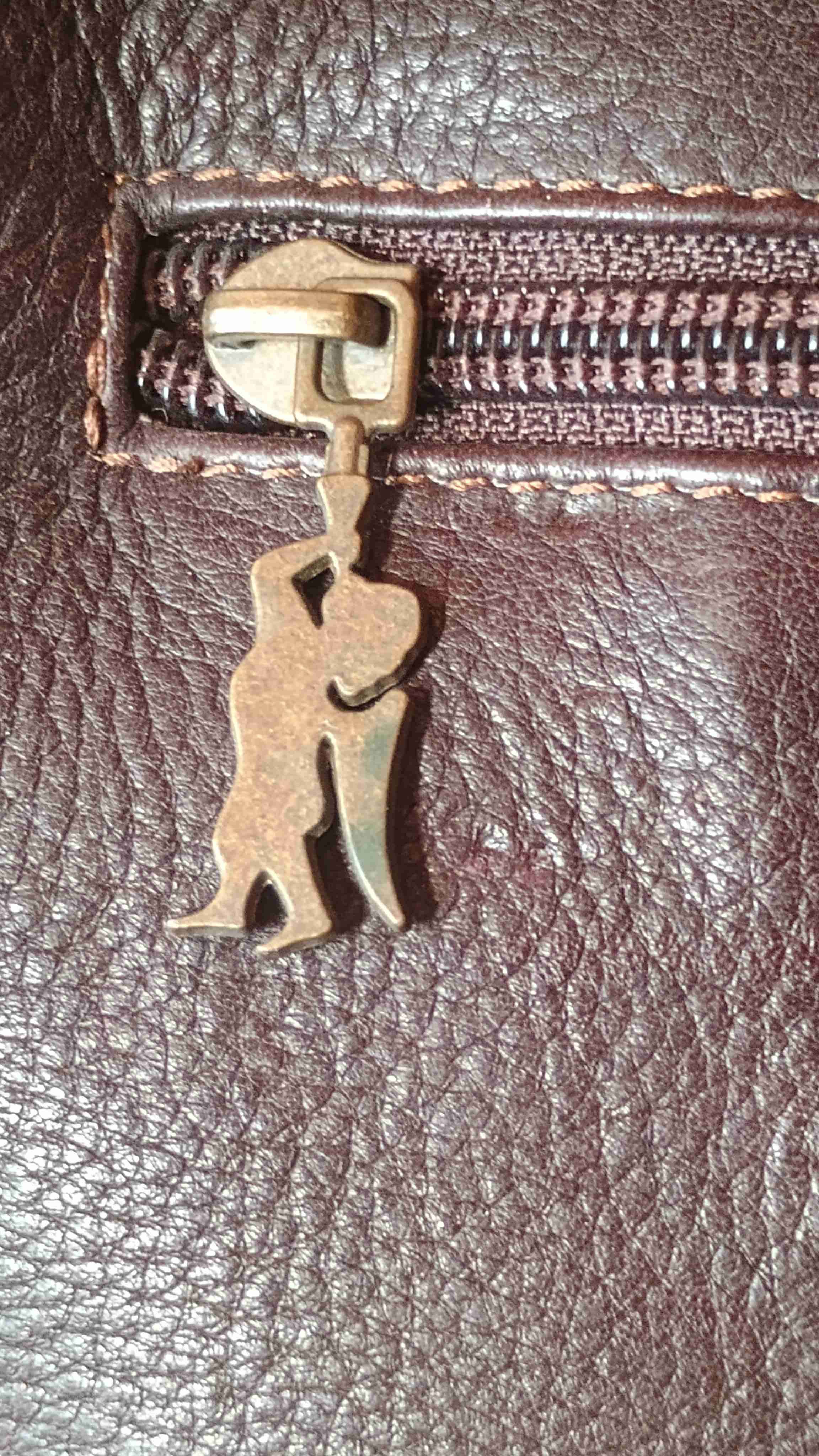 Cartera nueva de cuero marrón - miniatura 2