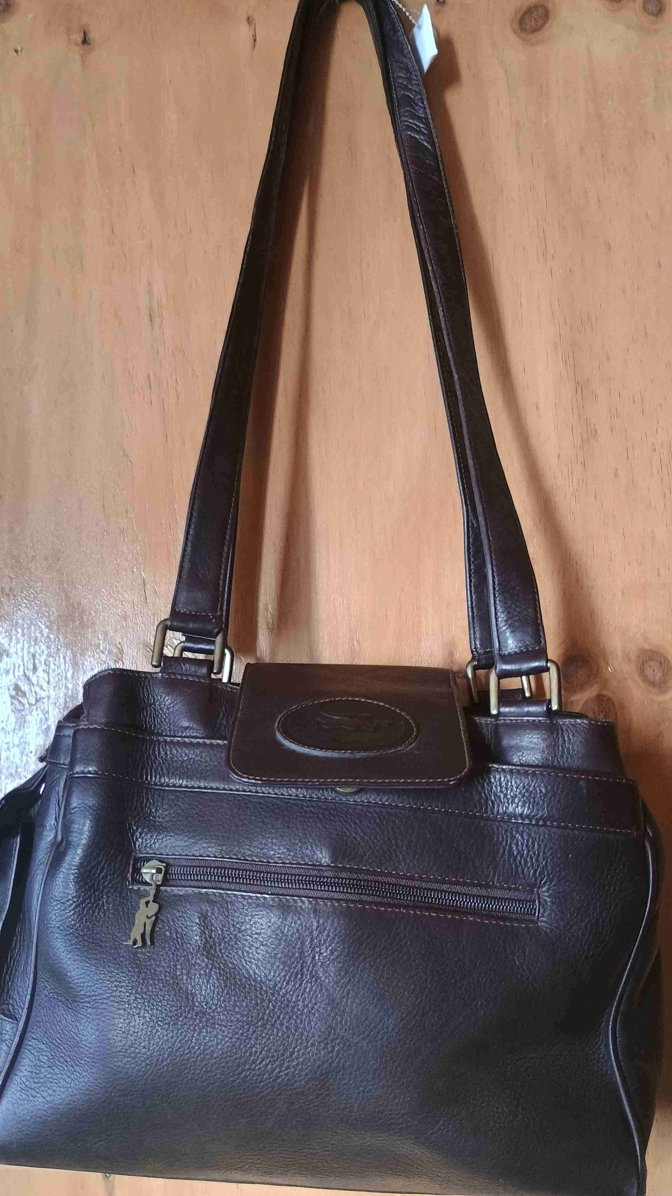 Cartera nueva de cuero marrón - miniatura 4