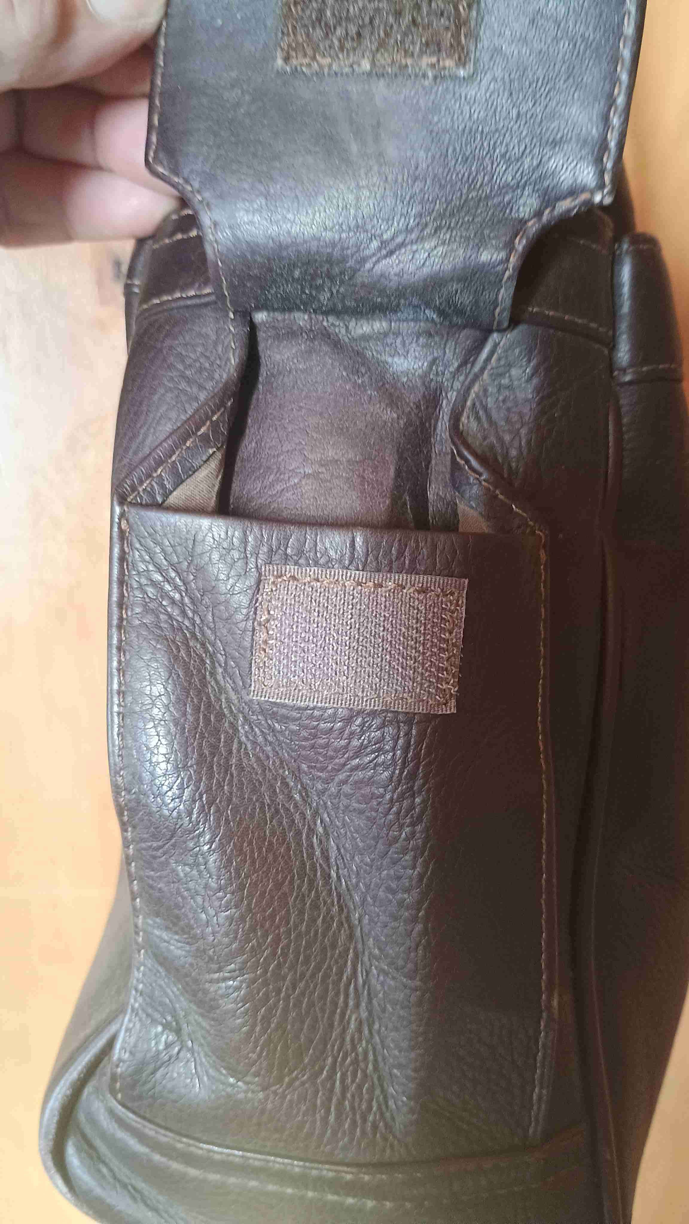 Cartera nueva de cuero marrón - miniatura 5