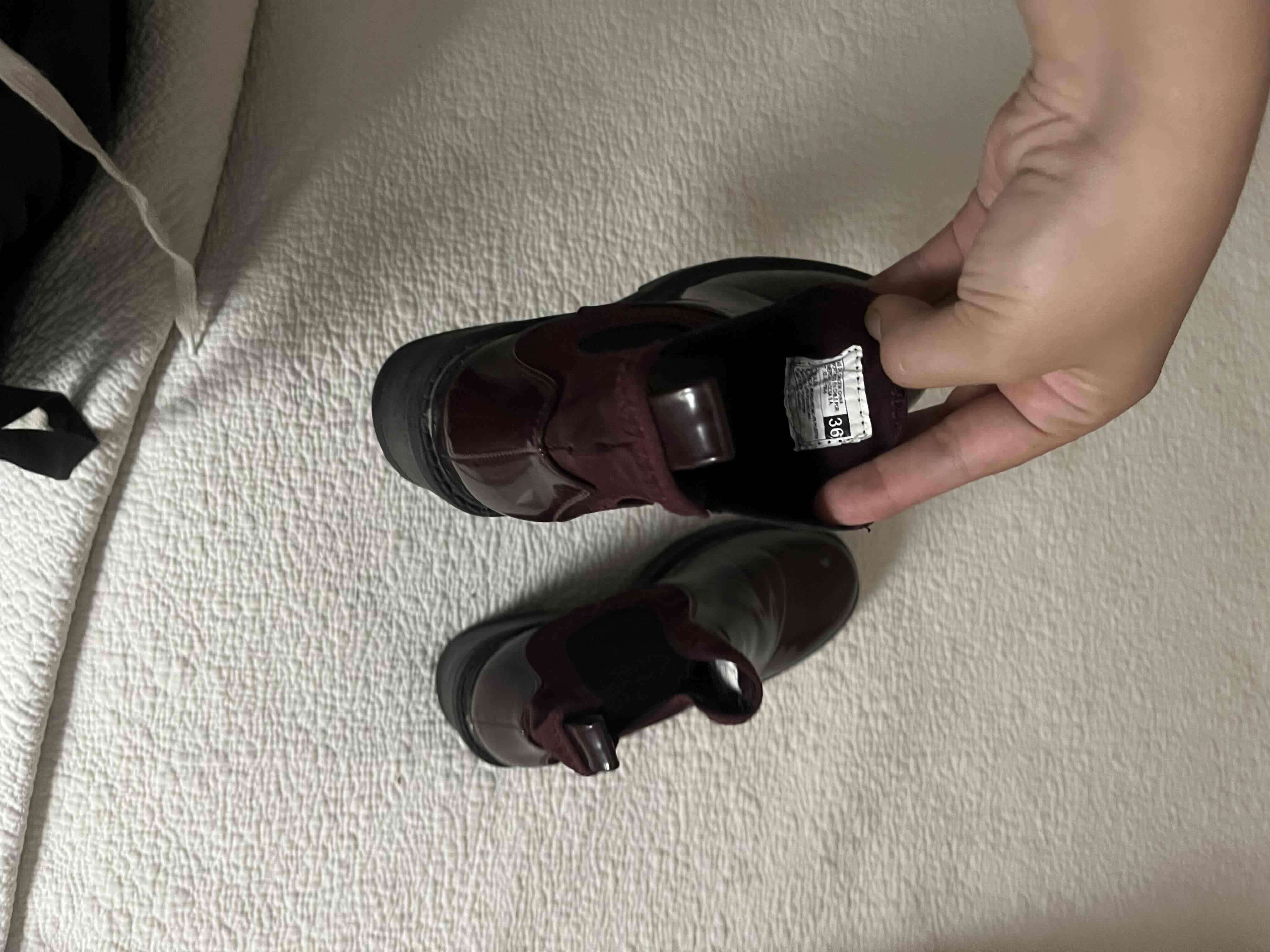 Botines burdeos de charol talla 36 - miniatura 4