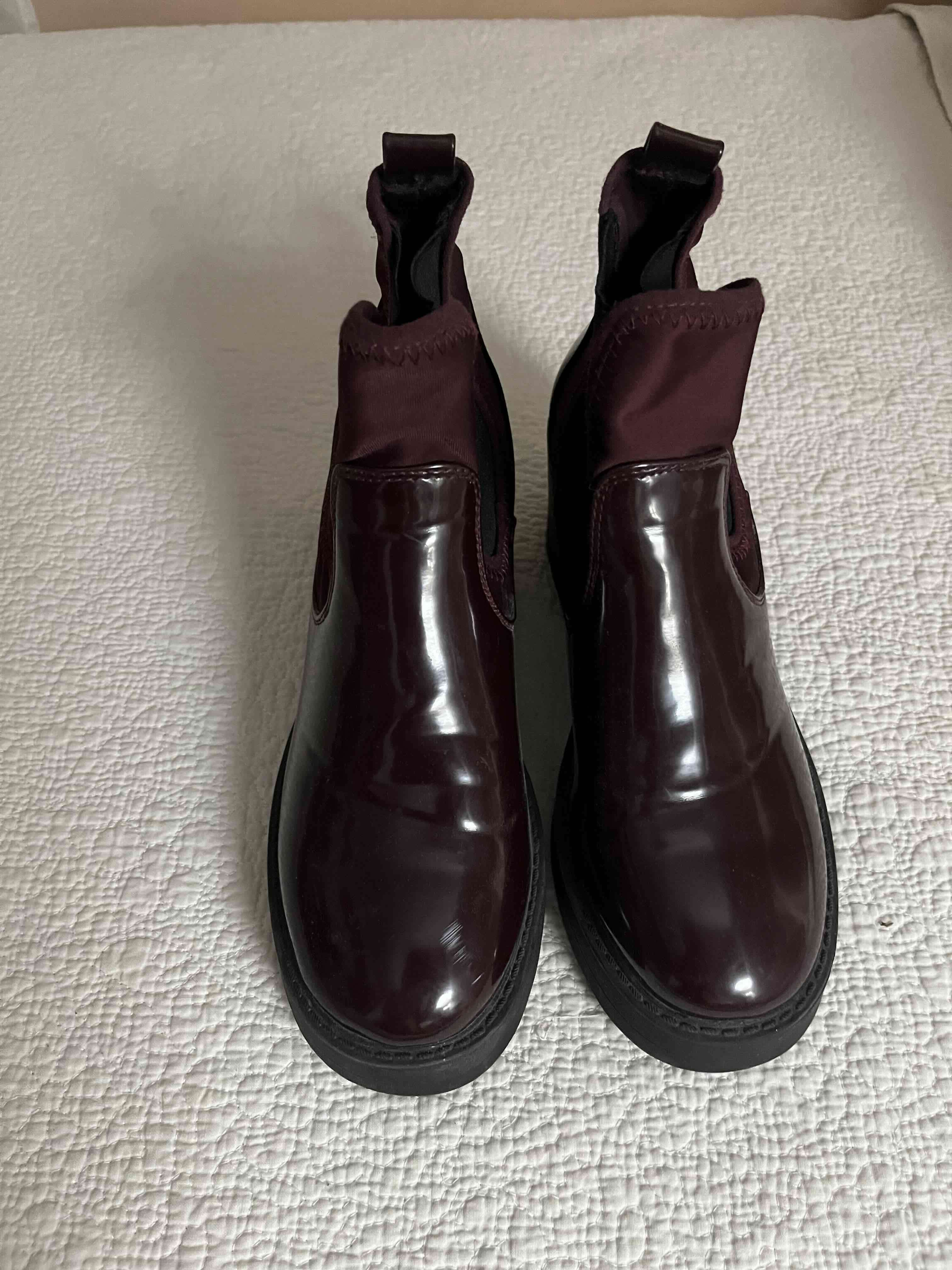 Botines burdeos de charol talla 36 - miniatura 5