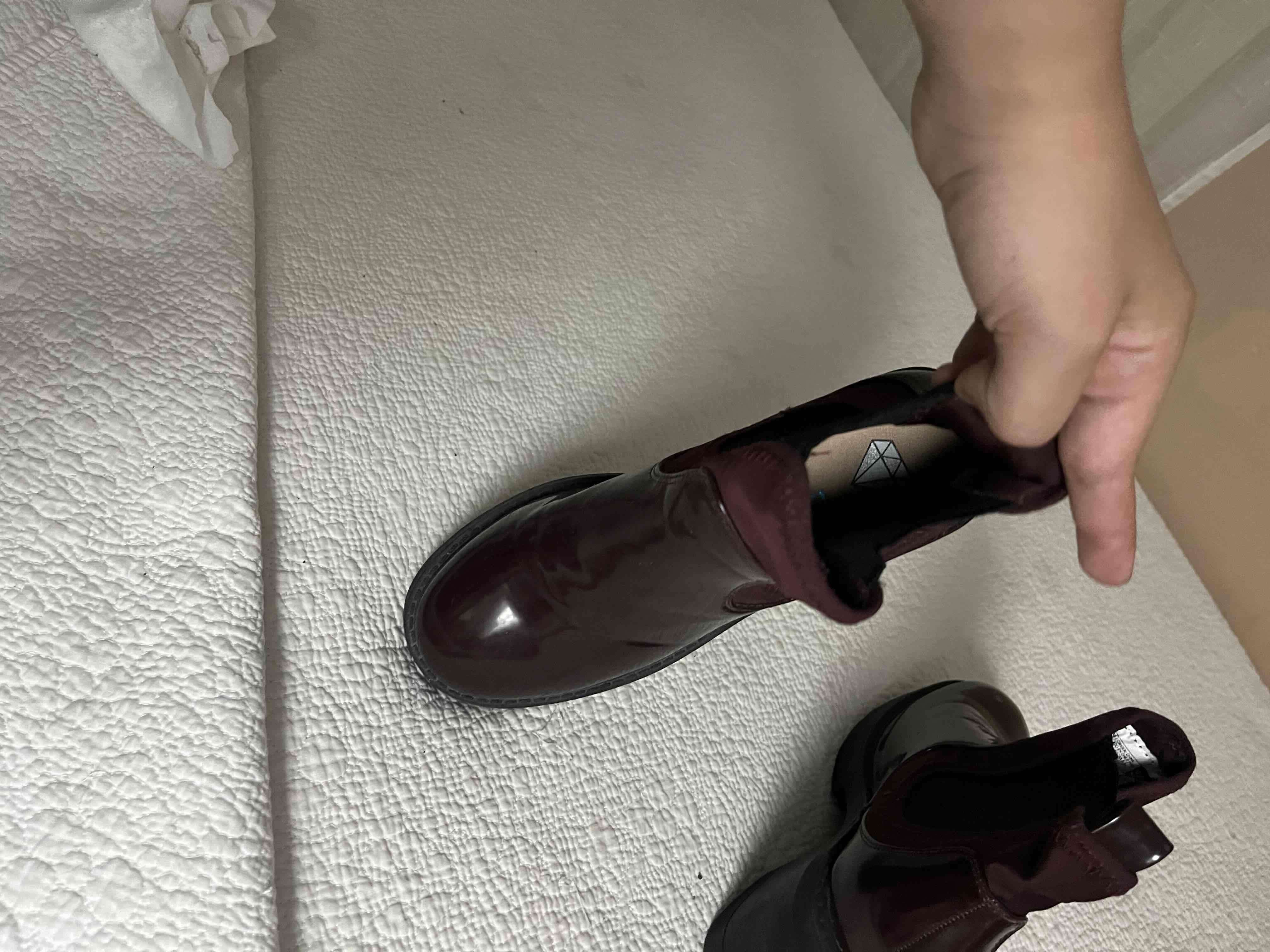 Botines burdeos de charol talla 36 - miniatura 6