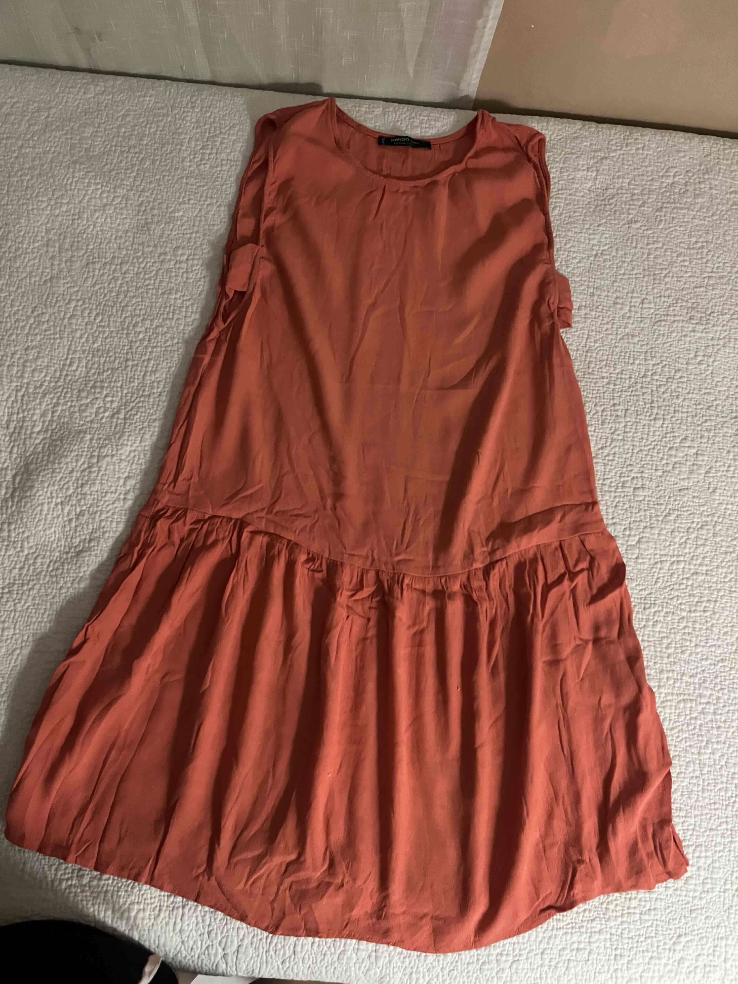 Vestido sin mangas naranja