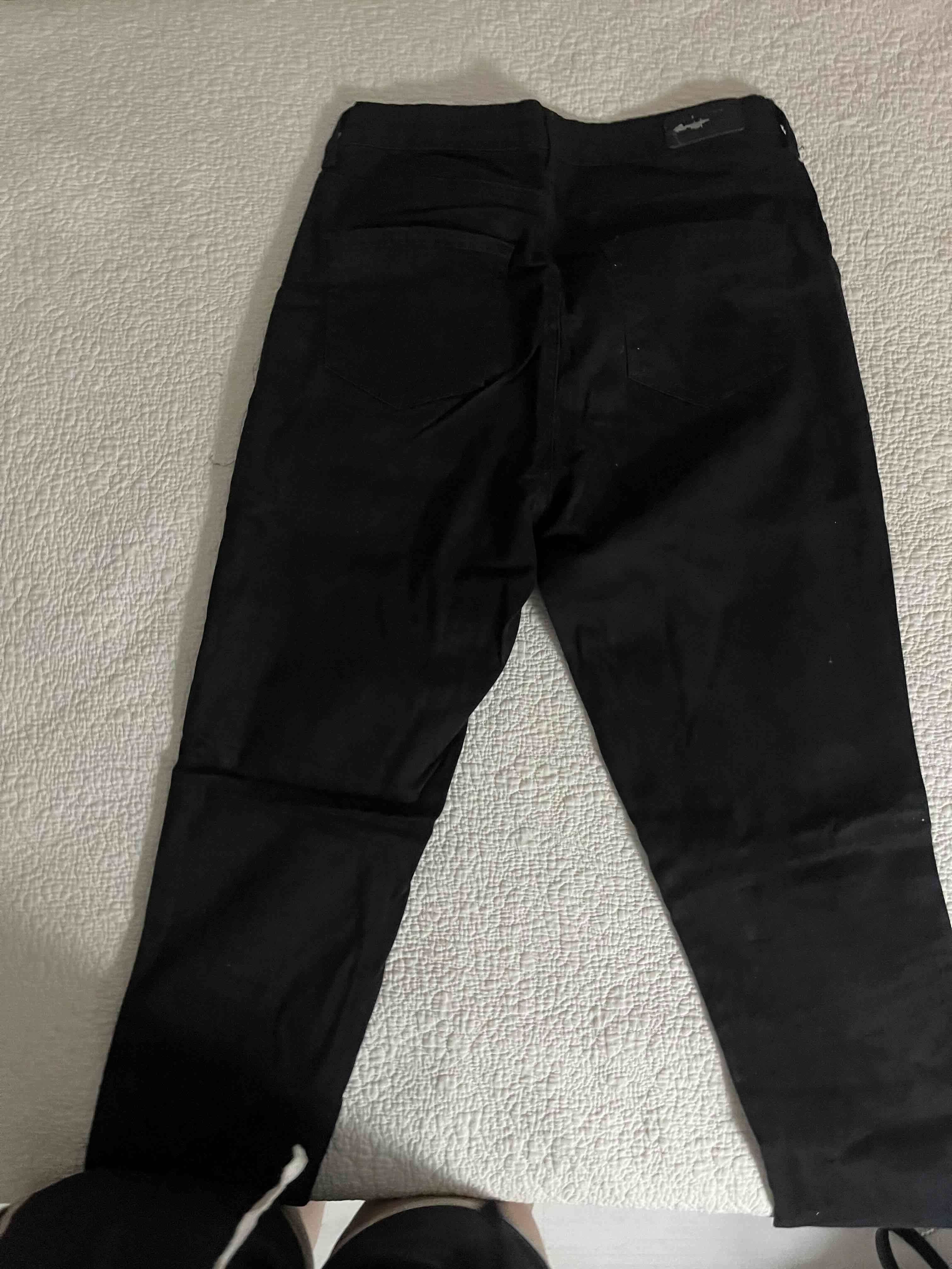Jeans negros con línea animal print - miniatura 5
