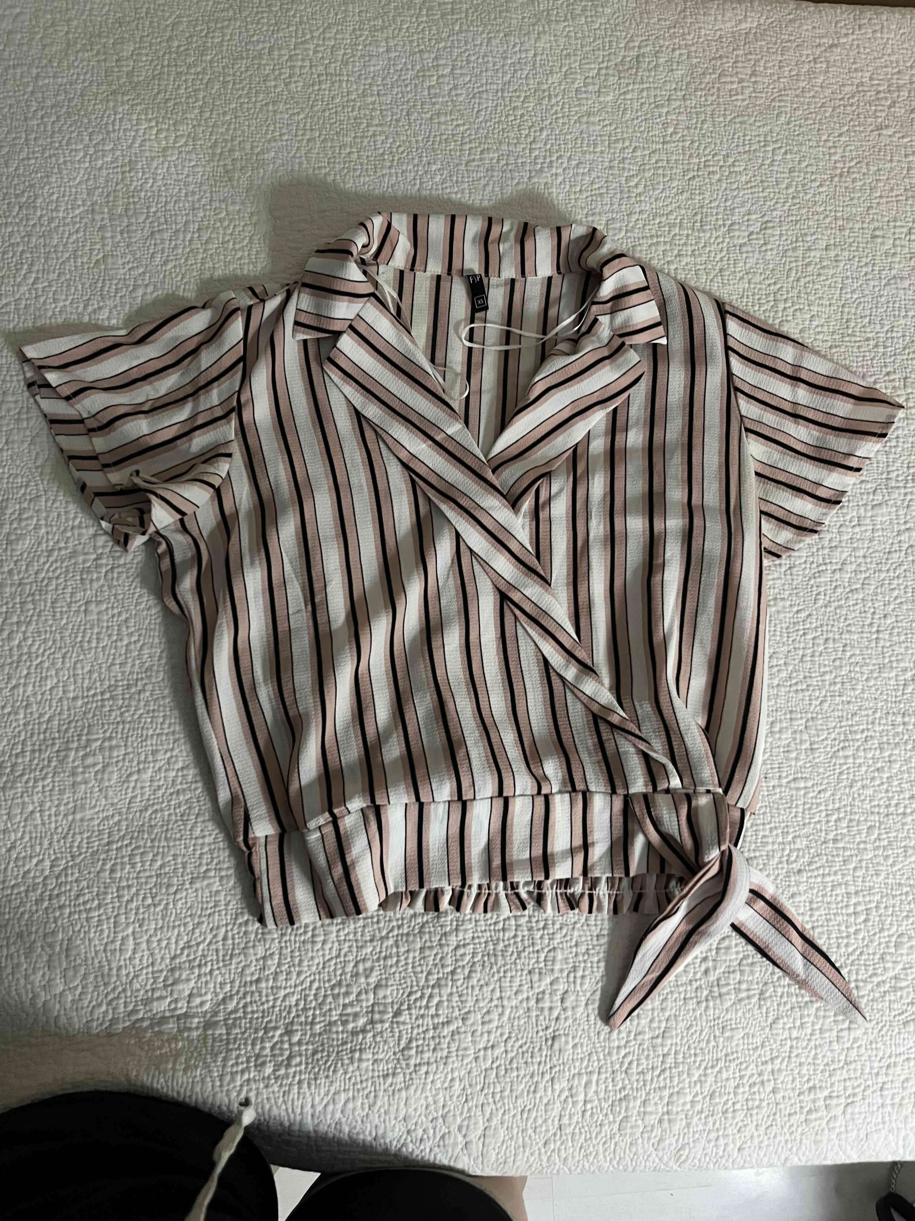 Blusa de rayas manga corta