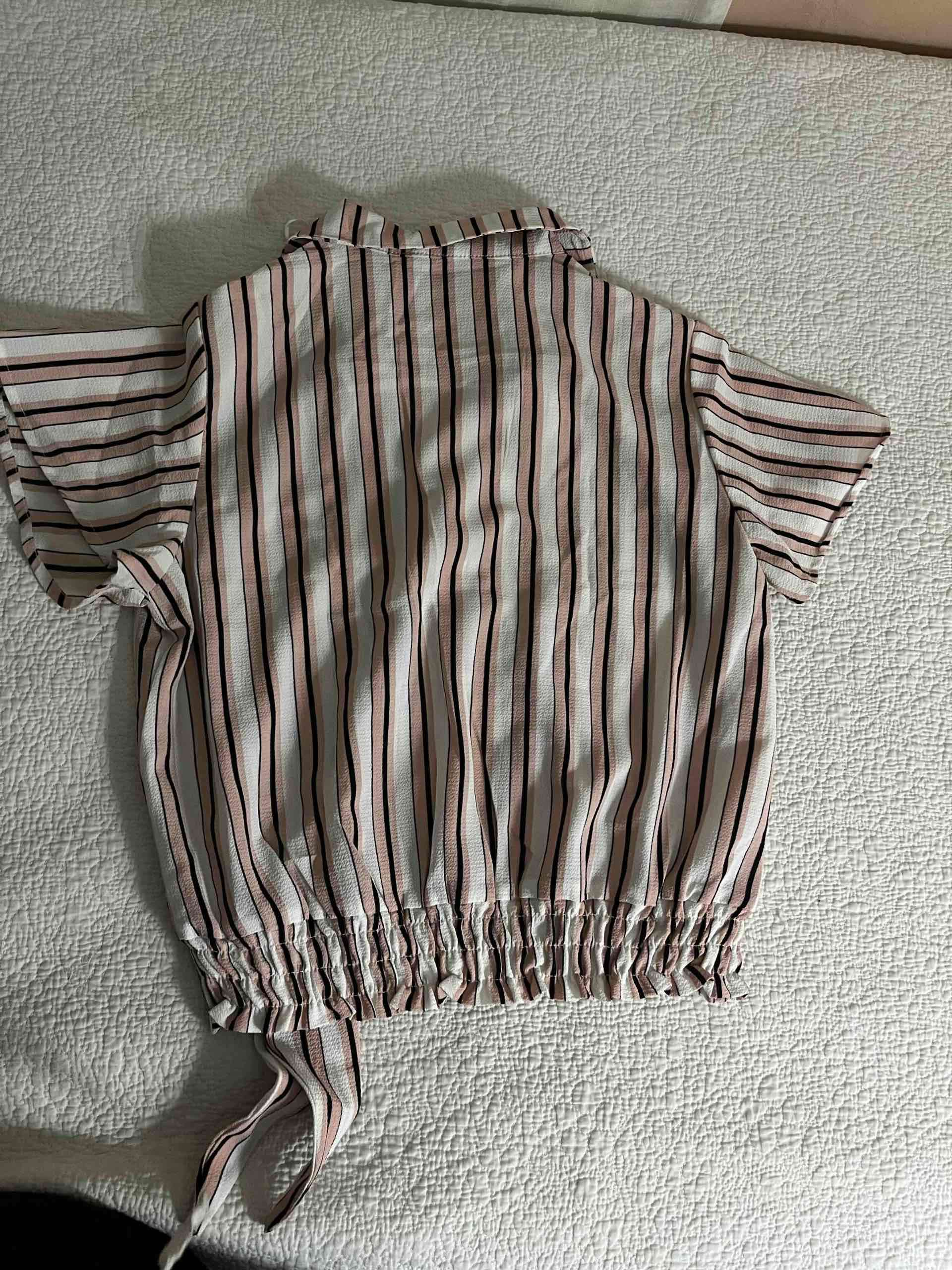 Blusa de rayas manga corta - miniatura 2