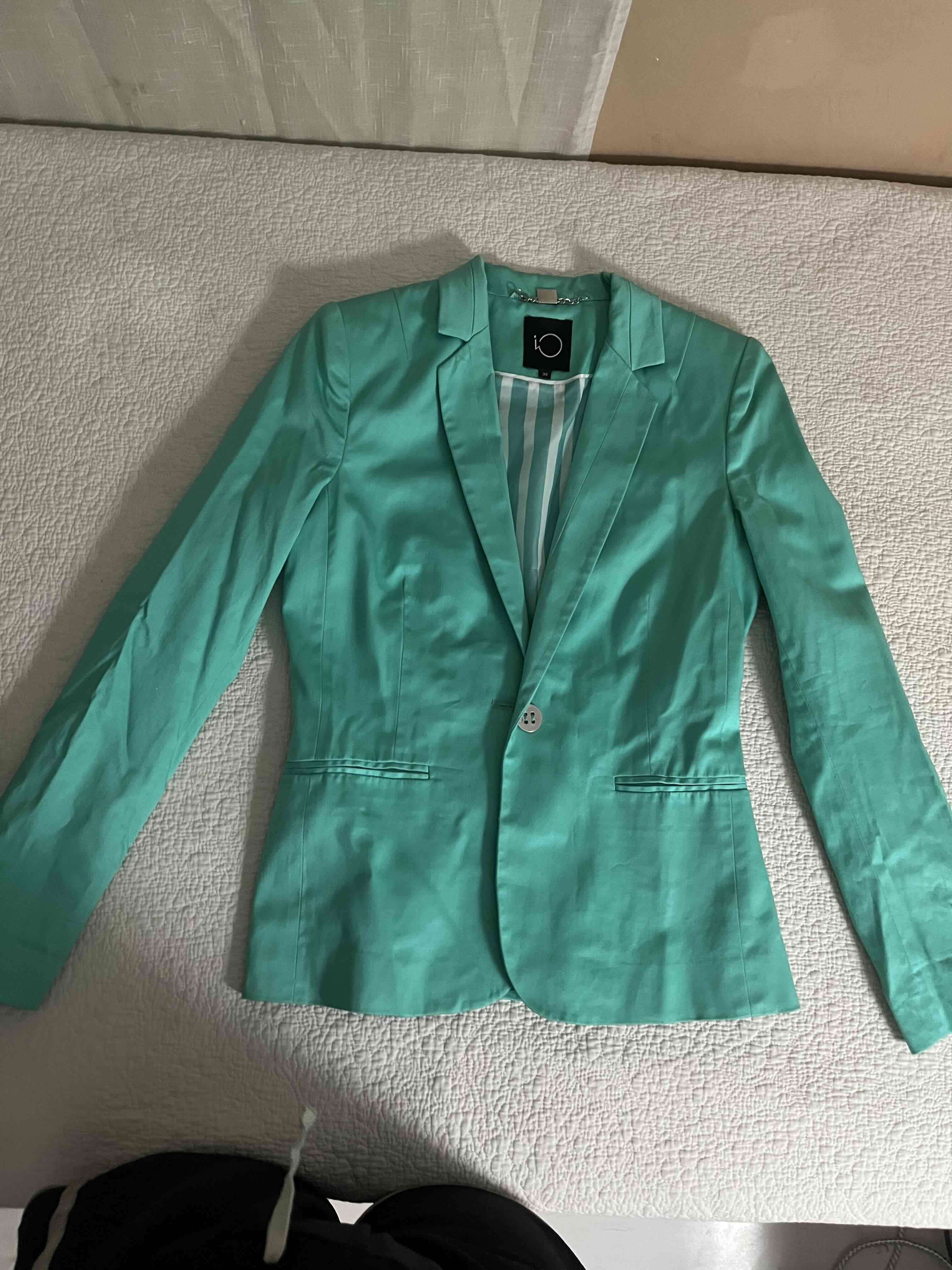 Blazer verde turquesa de mujer