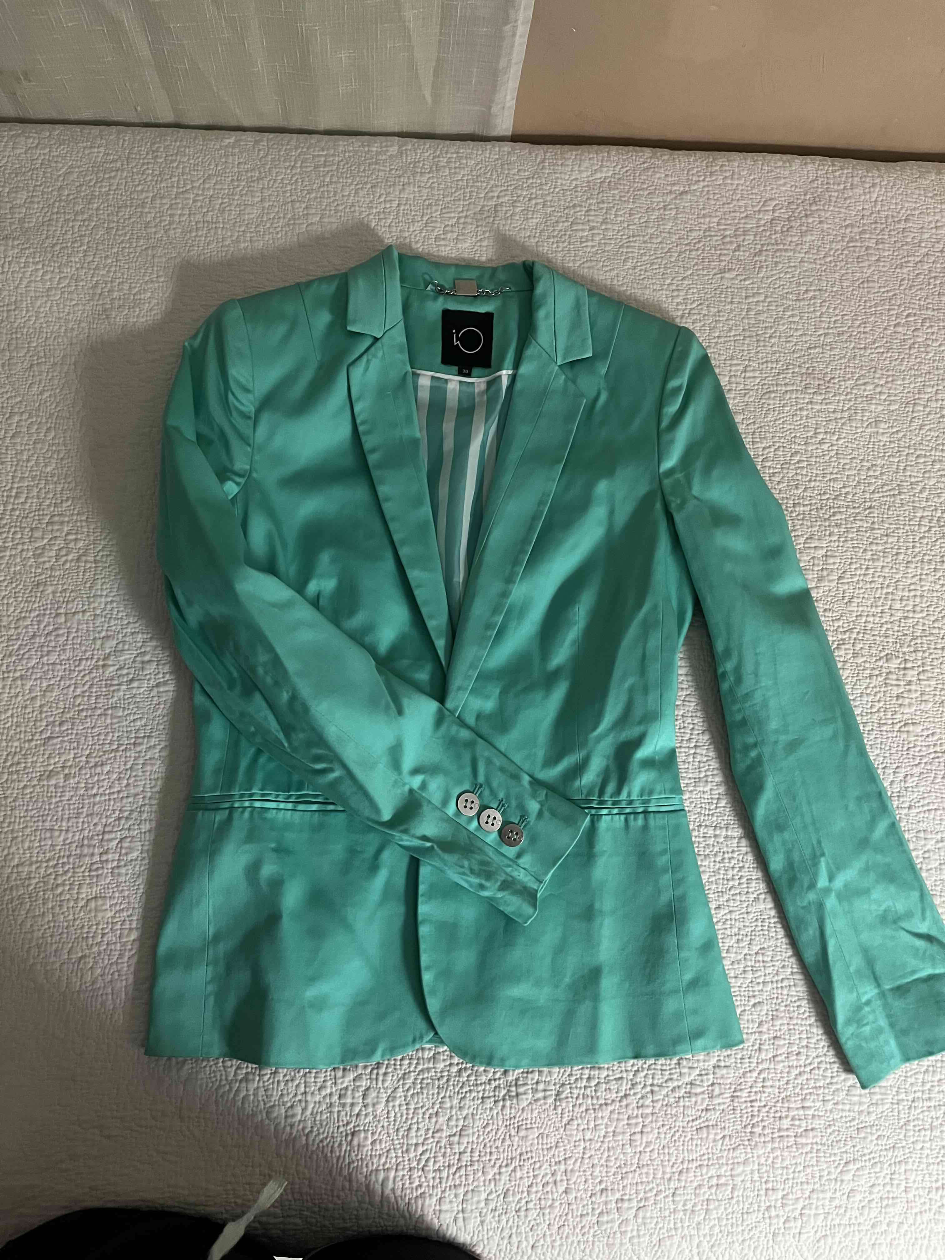 Blazer verde turquesa de mujer - miniatura 2
