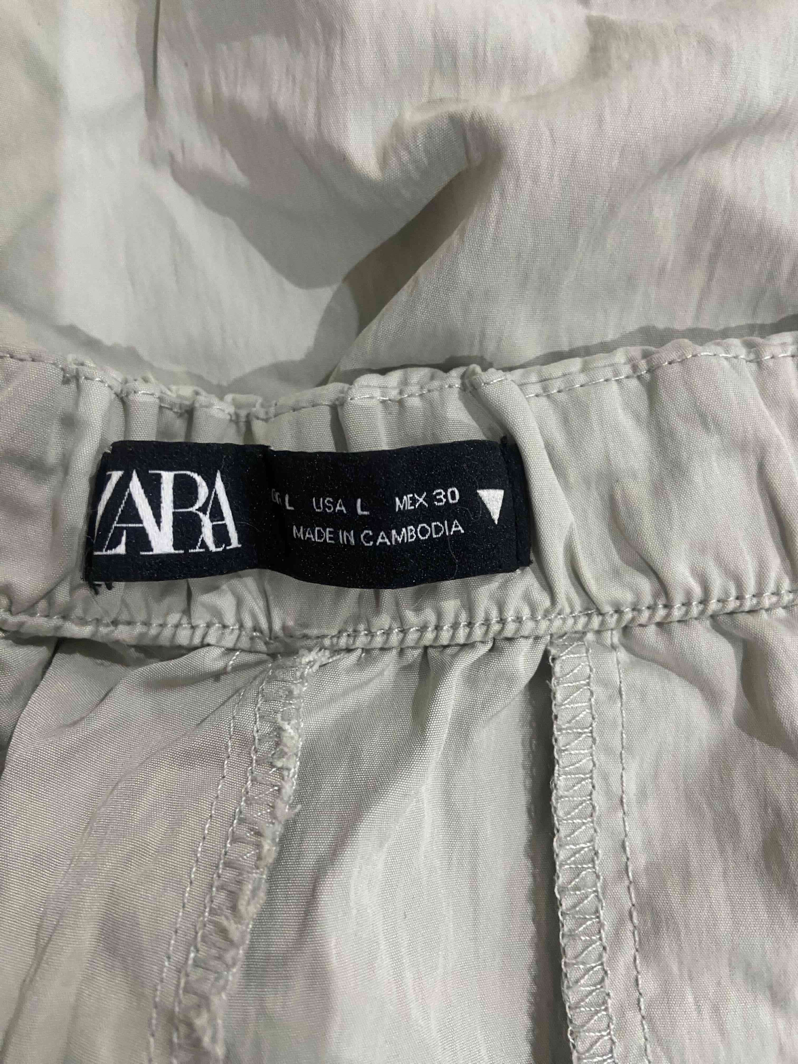 Pantalón cargo gris Zara - miniatura 2