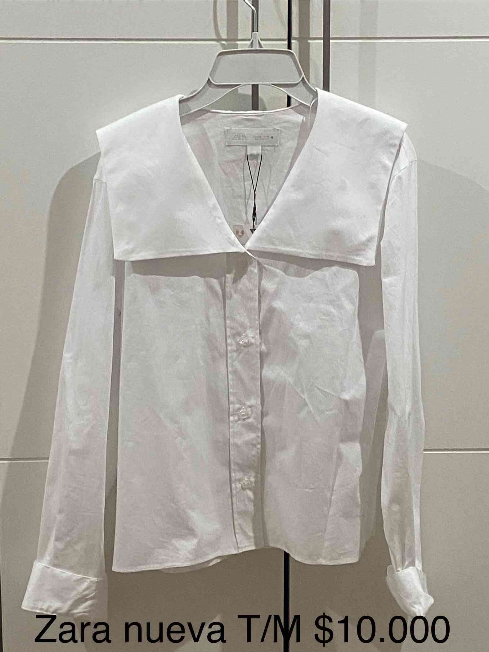 Blusa blanca Zara nueva