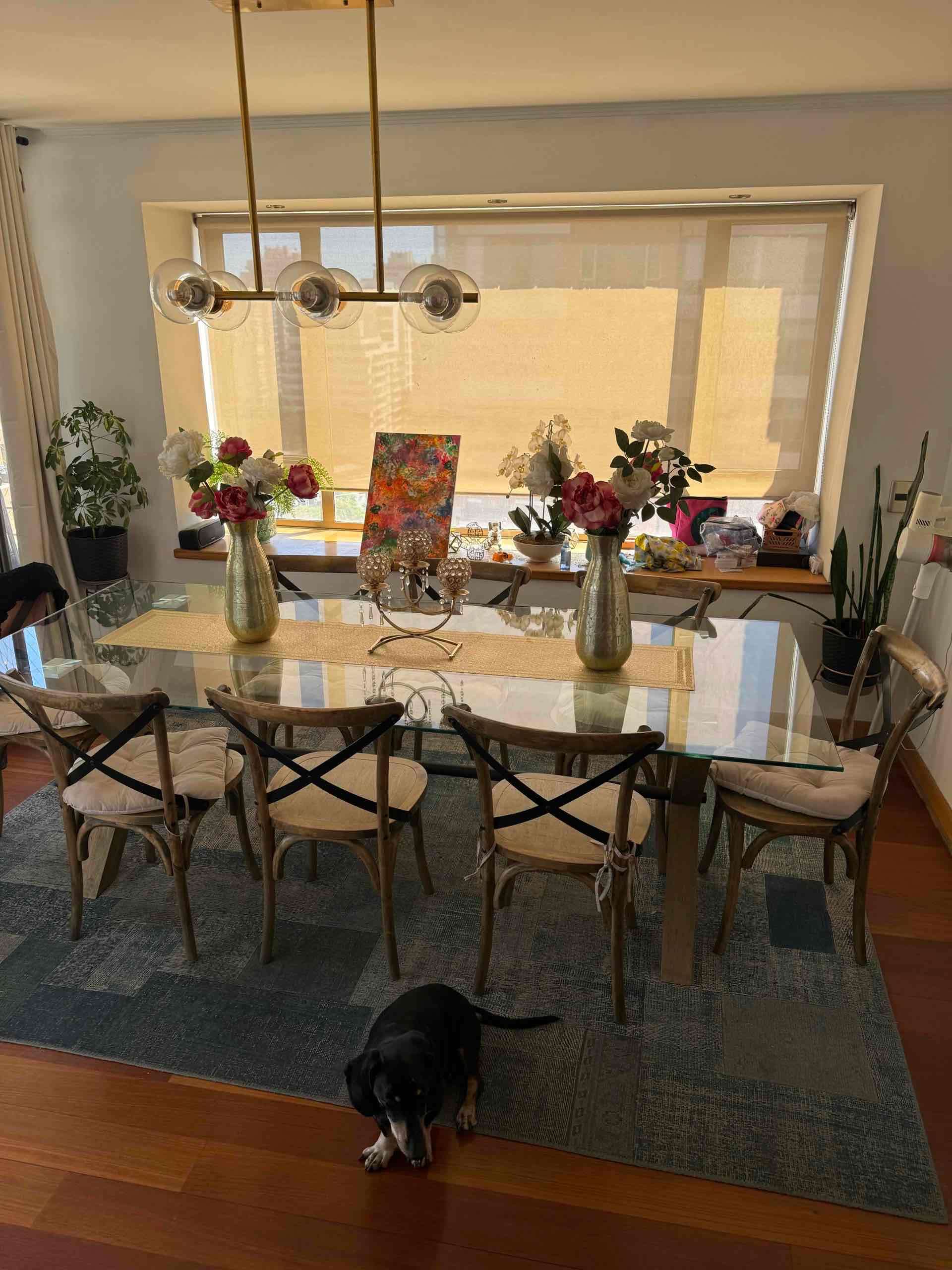 Mesa de comedor de vidrio 8 Personas - miniatura 3