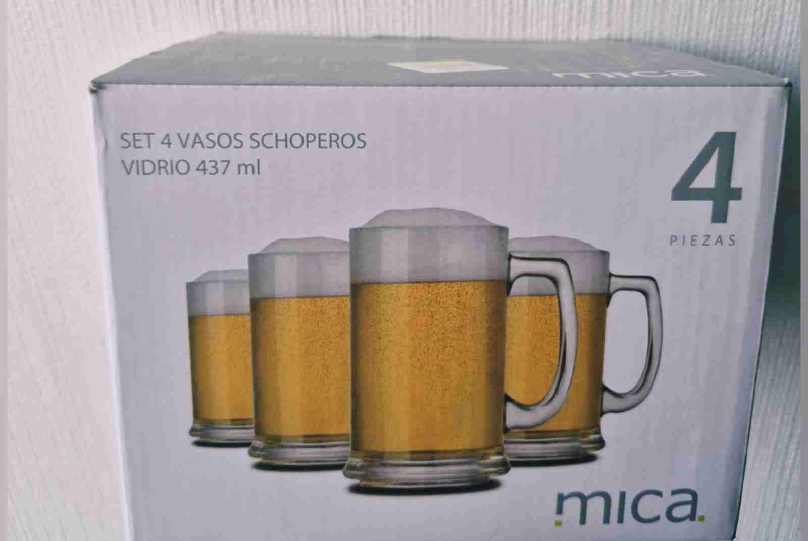 Set de 4 vasos schoperos 437ml