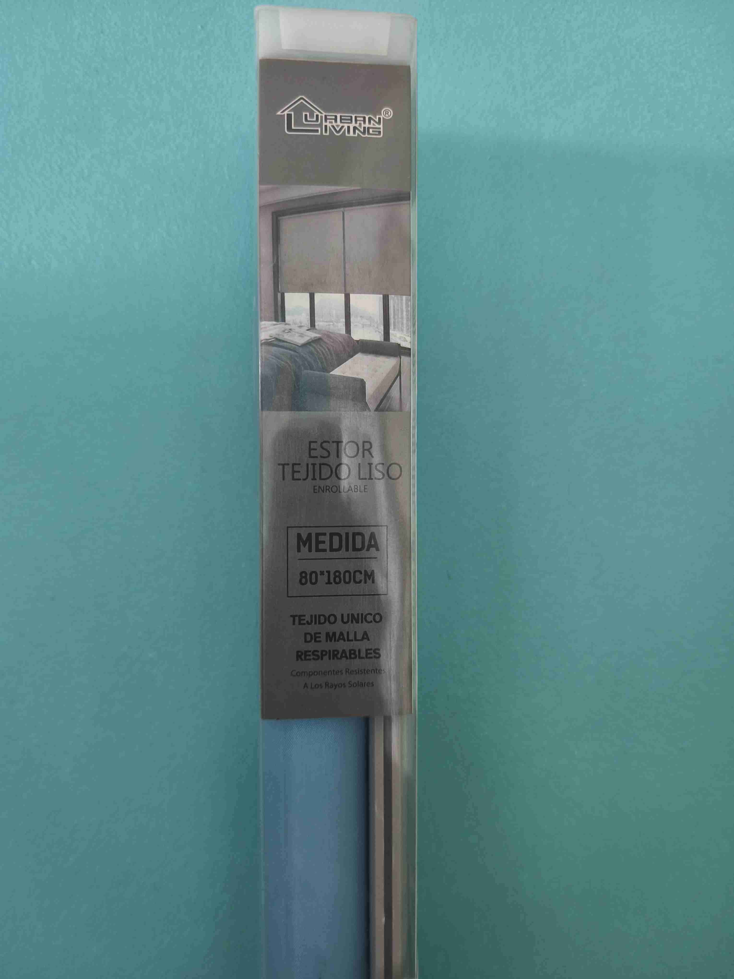 Cortina roller. Estor tejido liso 80x180 cm