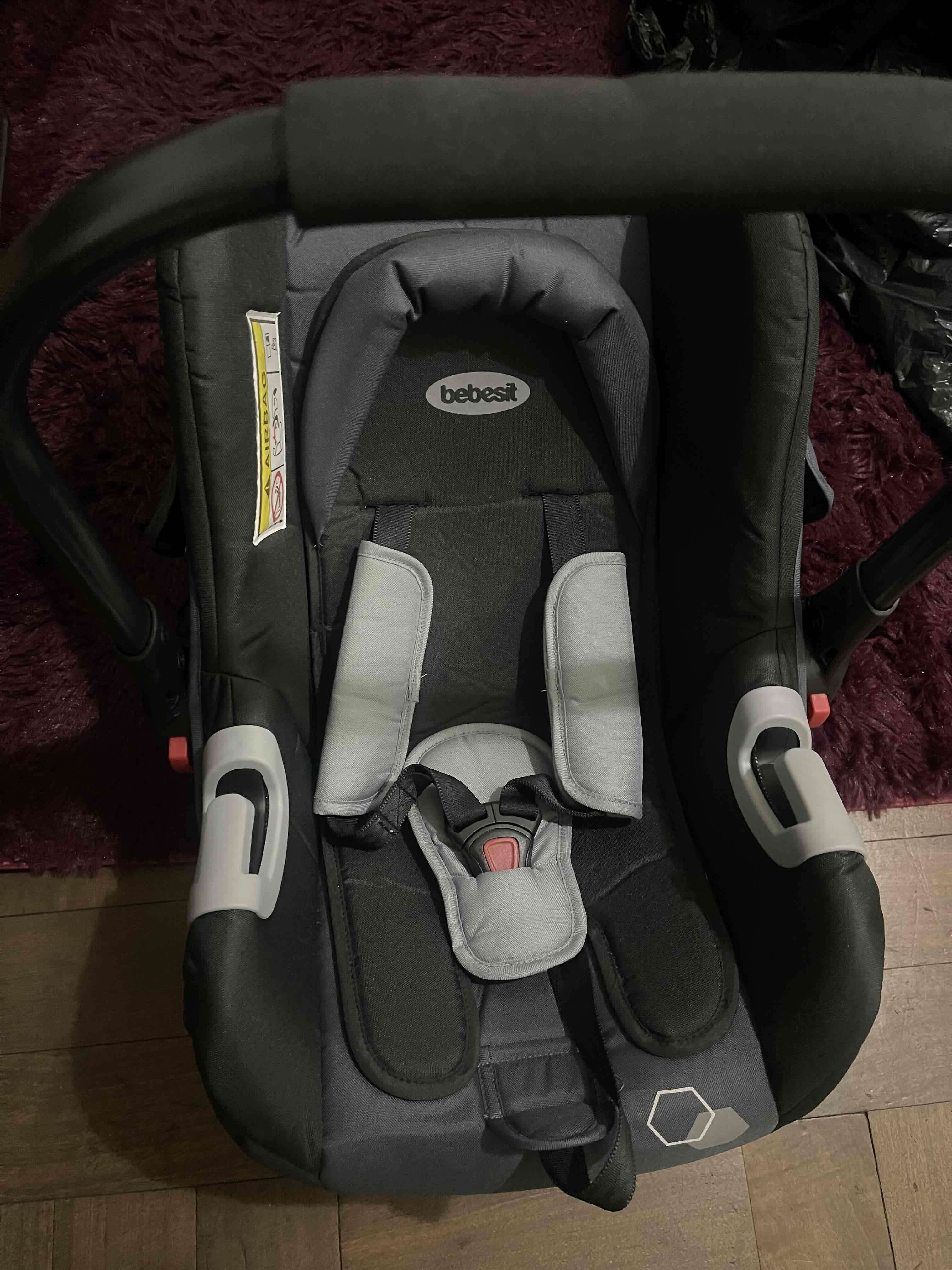 Coche Cuna BEBESIT Travel System Negro - miniatura 2