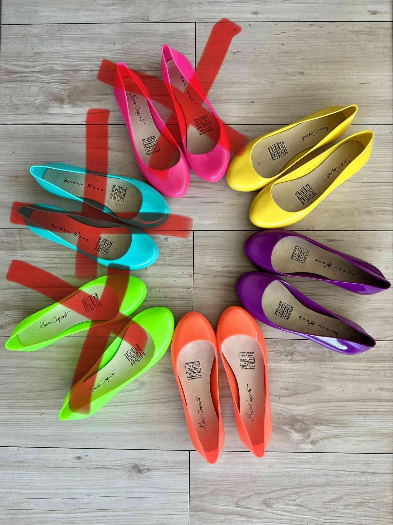 Bellos Zapatos goma tipo Melissa poco uso