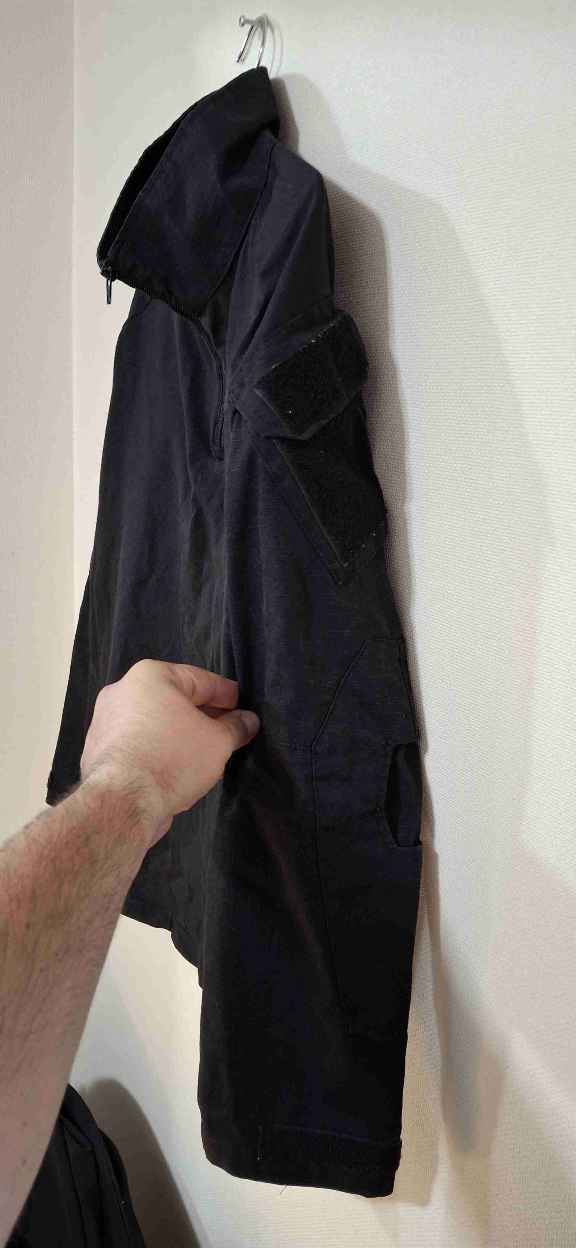 Polera táctica combat negra - miniatura 3