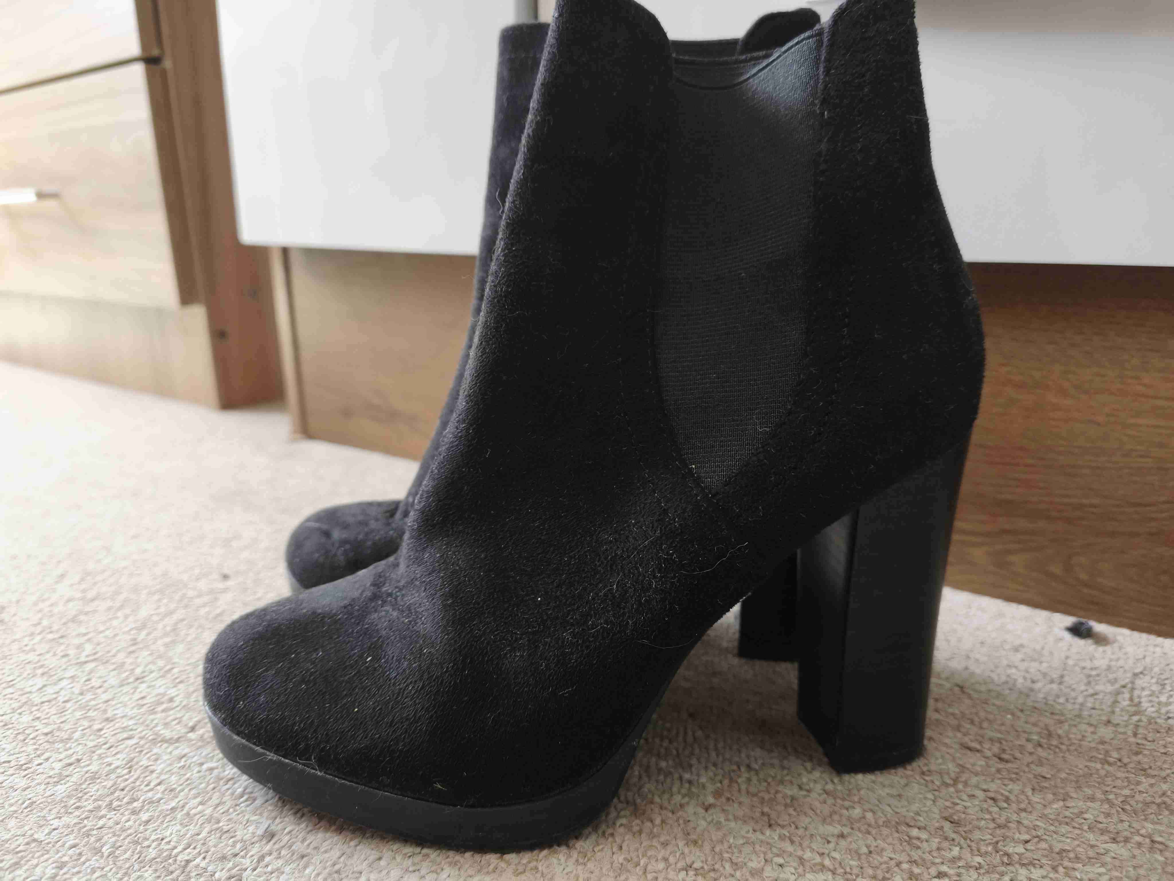 Botines de tacón altos negros - miniatura 2