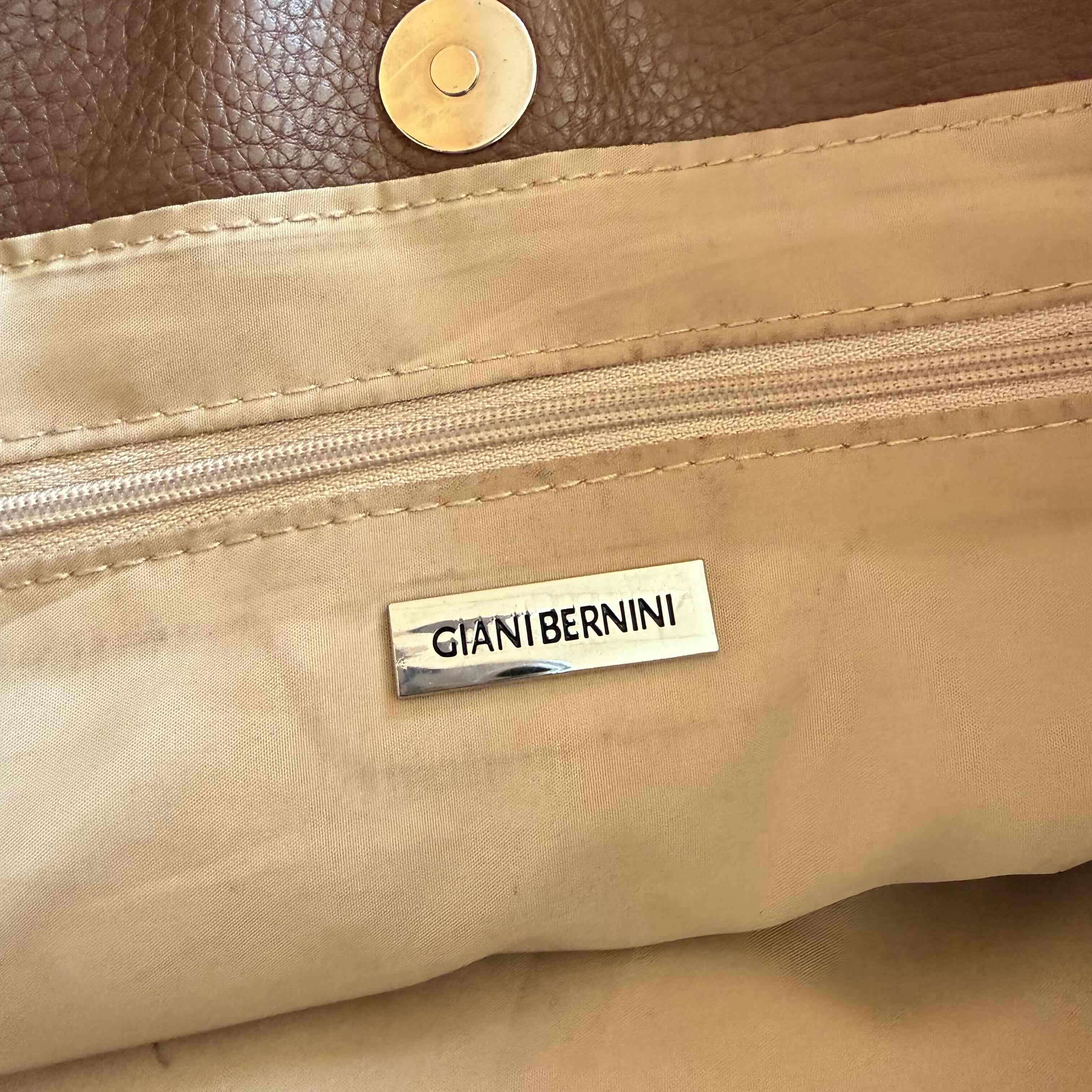 Bolso tote cuero tejido marrón - miniatura 4