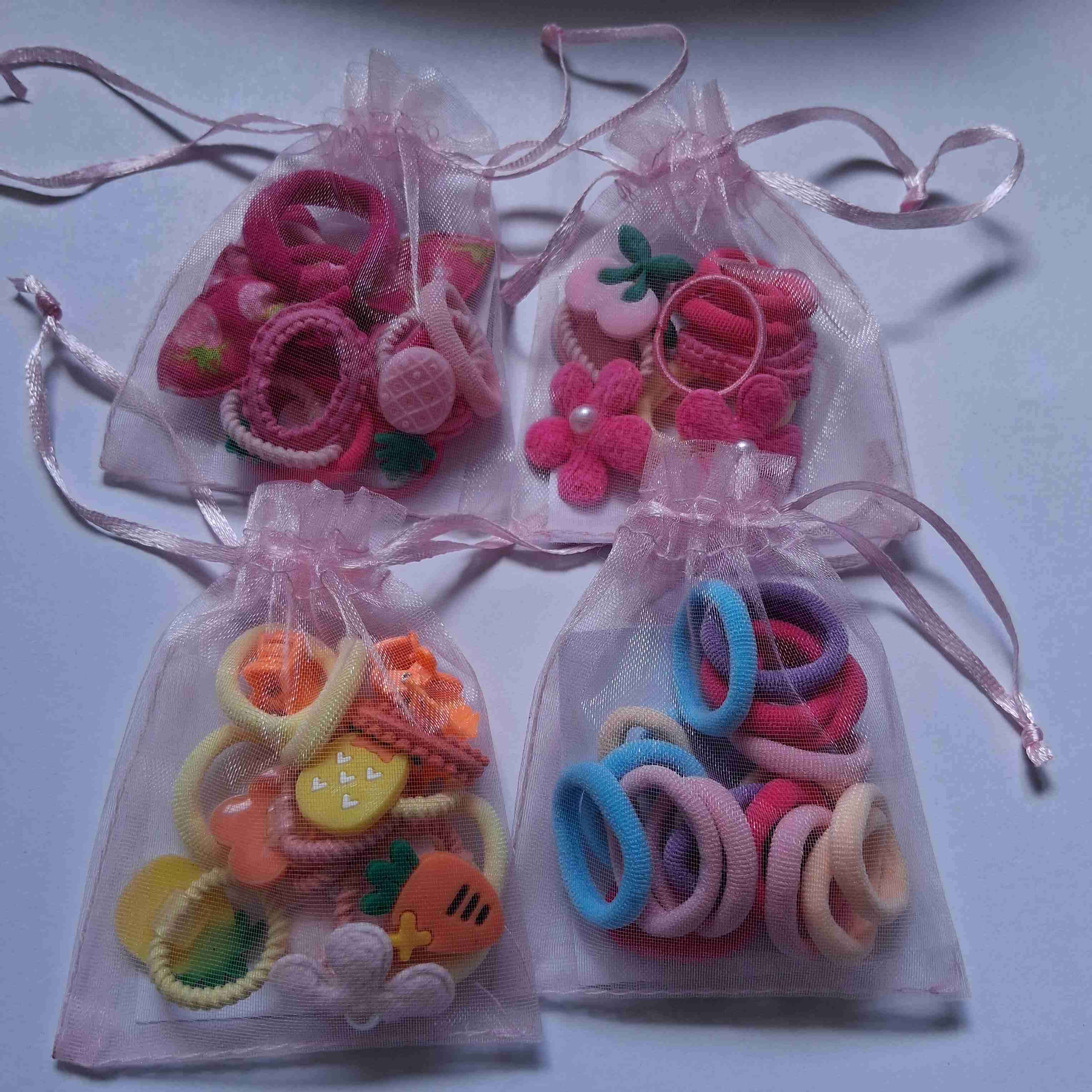 Set de moñitos elásticos coloridos - miniatura 1