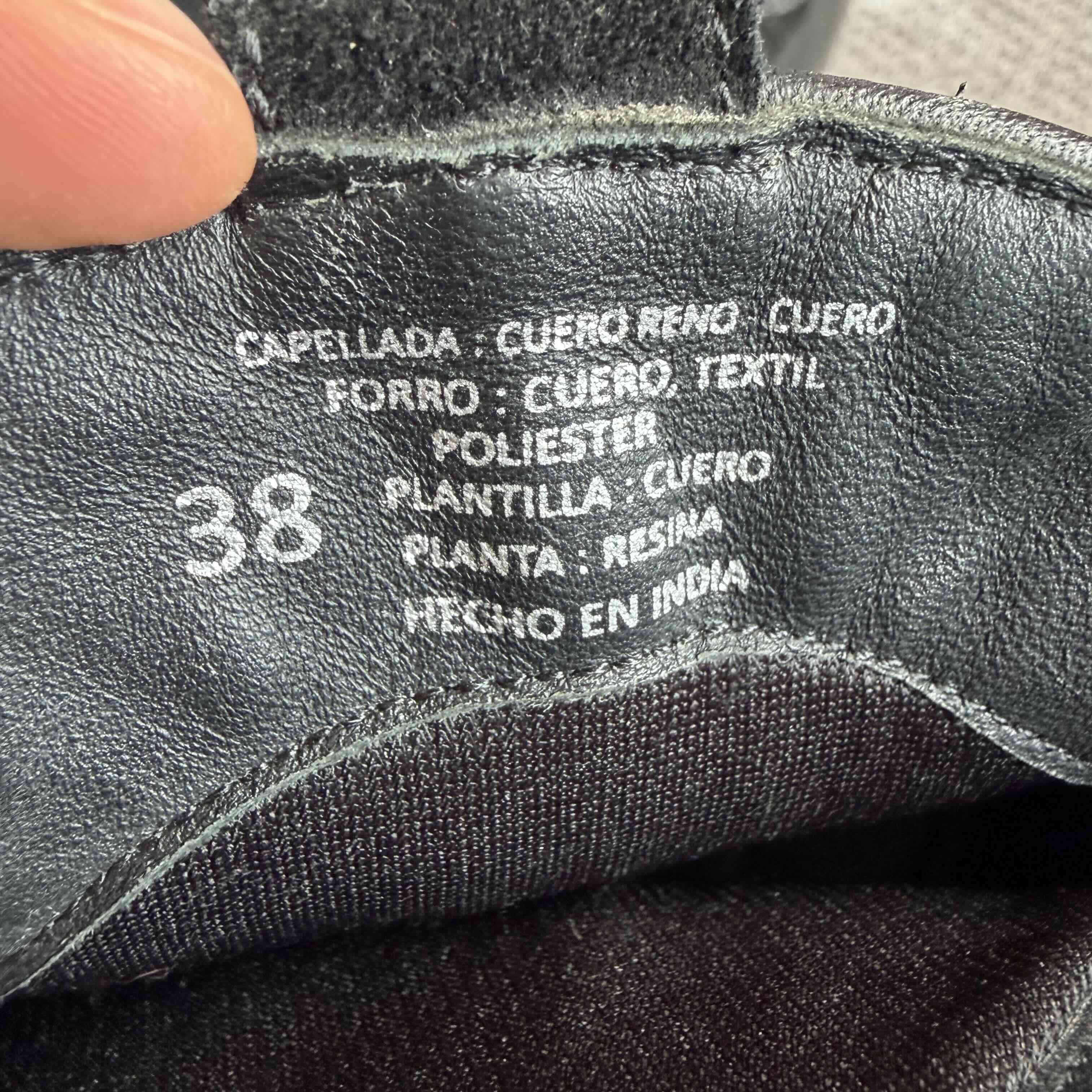 Botines vaqueros de cuero negro - miniatura 4