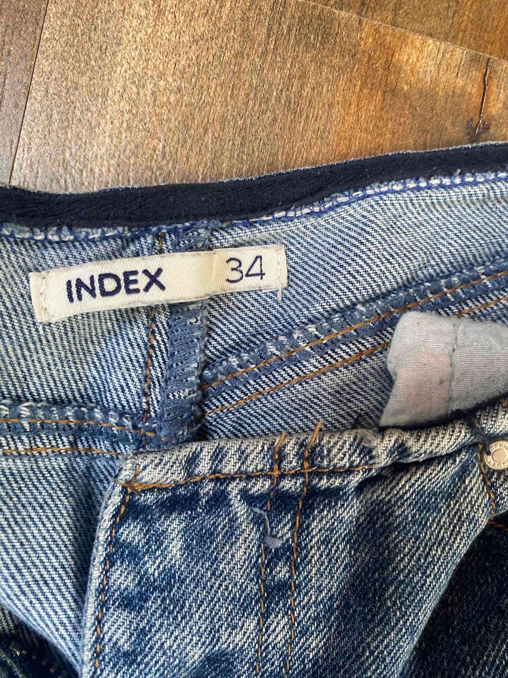 Jeans cargo azul mujer - miniatura 2