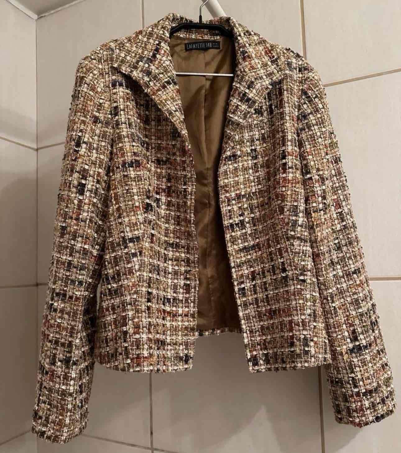 Chaqueta tweed elegante