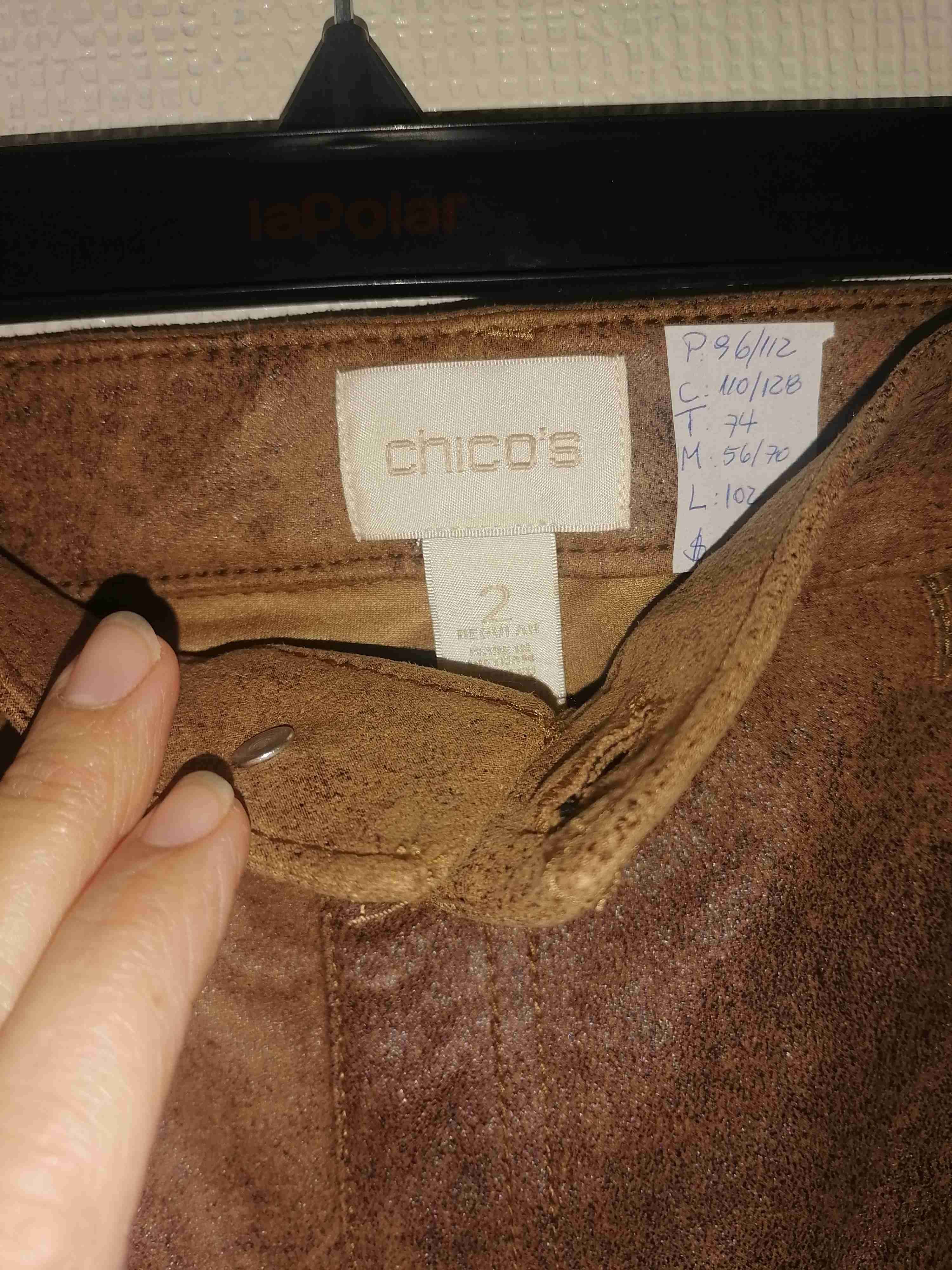 Pantalones marron estilo marmoleado - miniatura 3