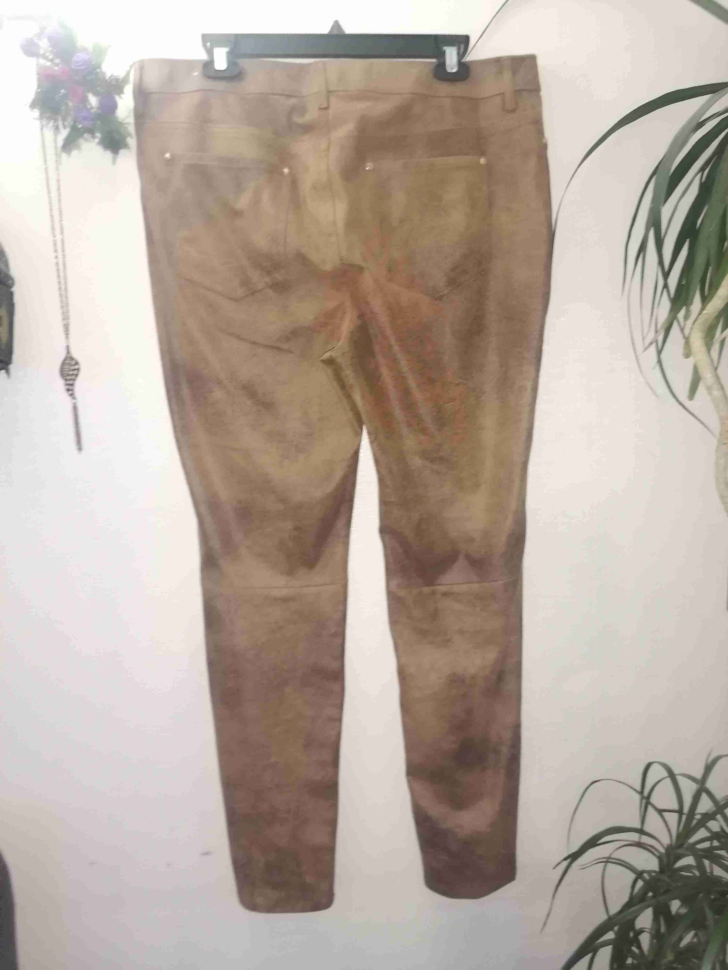 Pantalones marron estilo marmoleado - miniatura 5