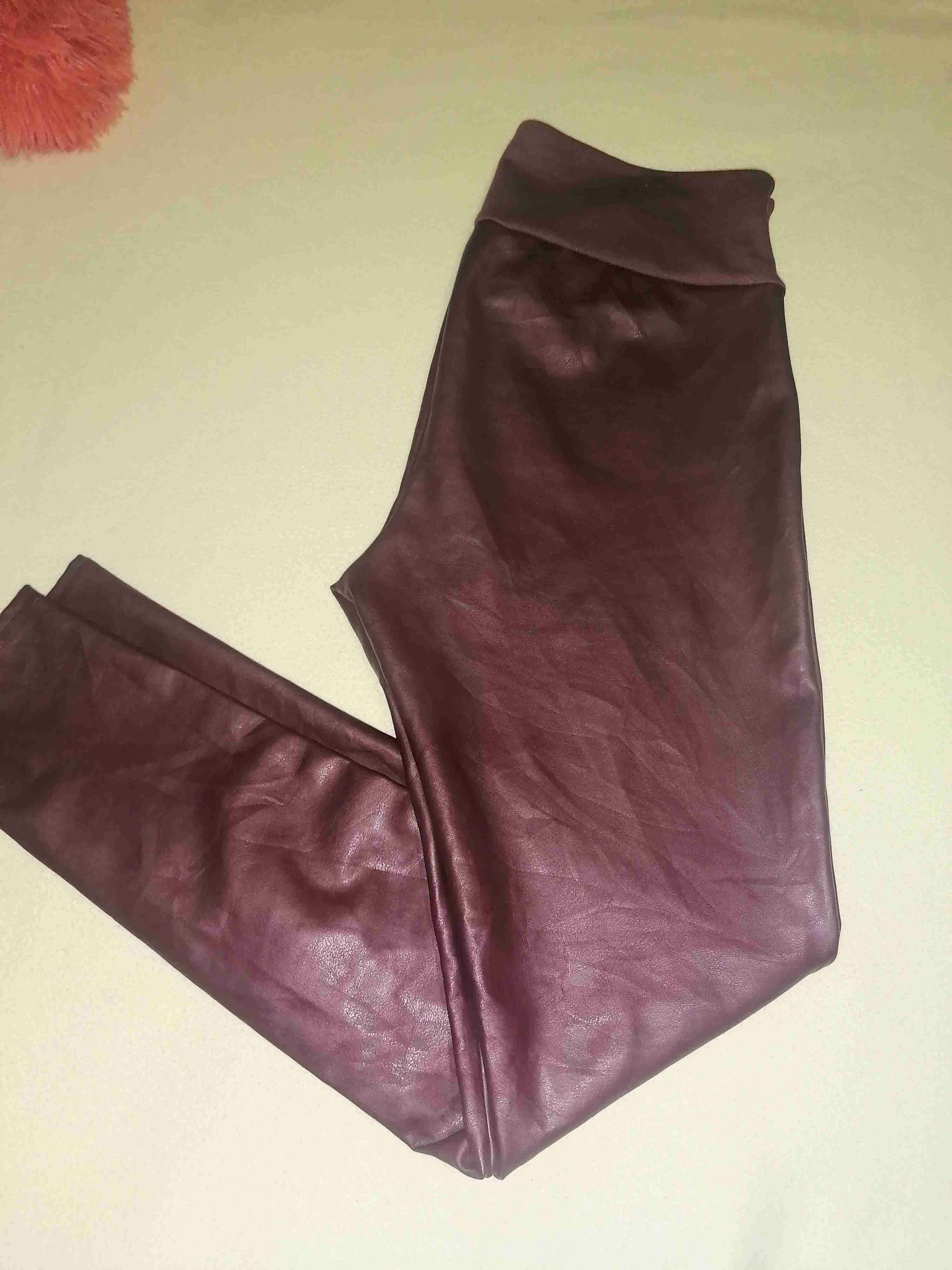 Leggings vinotinto semicuero - miniatura 5