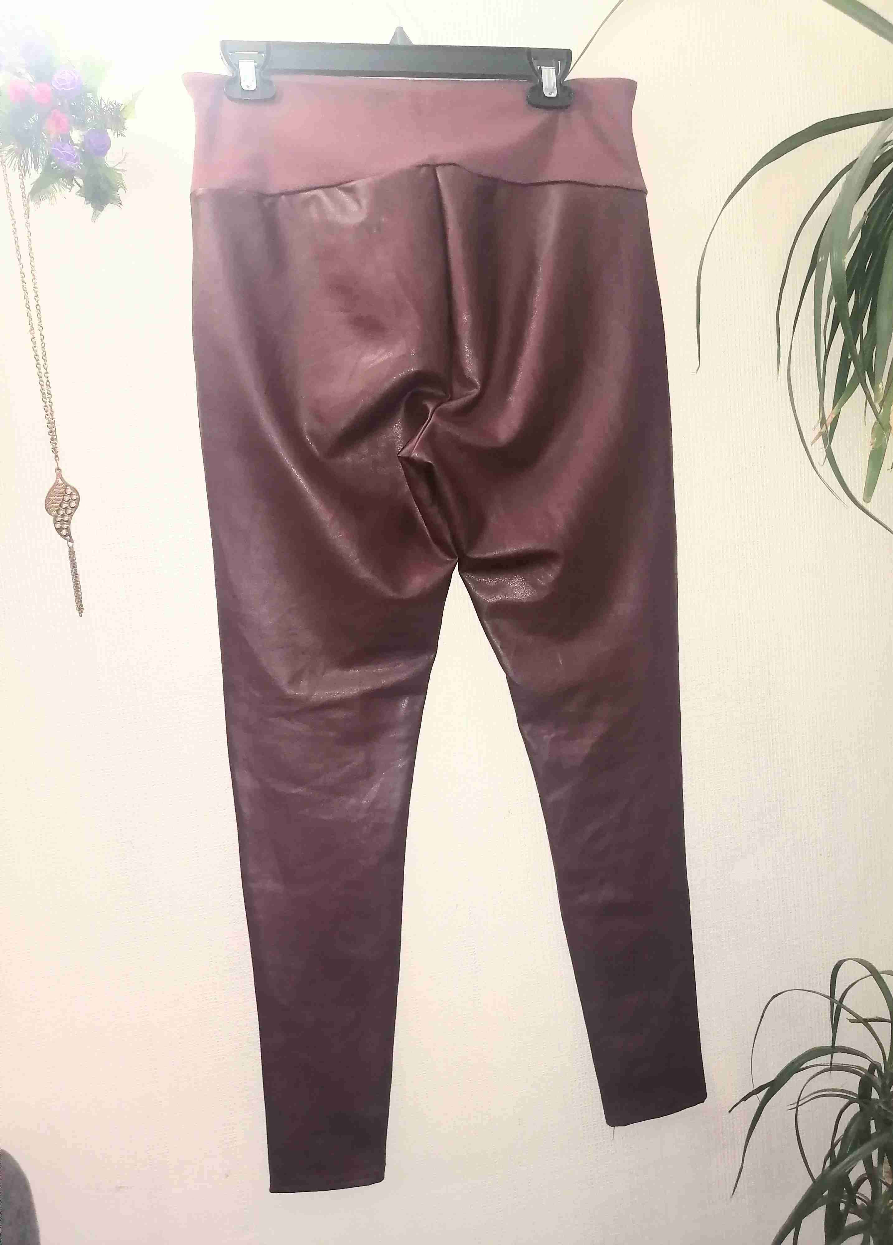 Leggings vinotinto semicuero - miniatura 6
