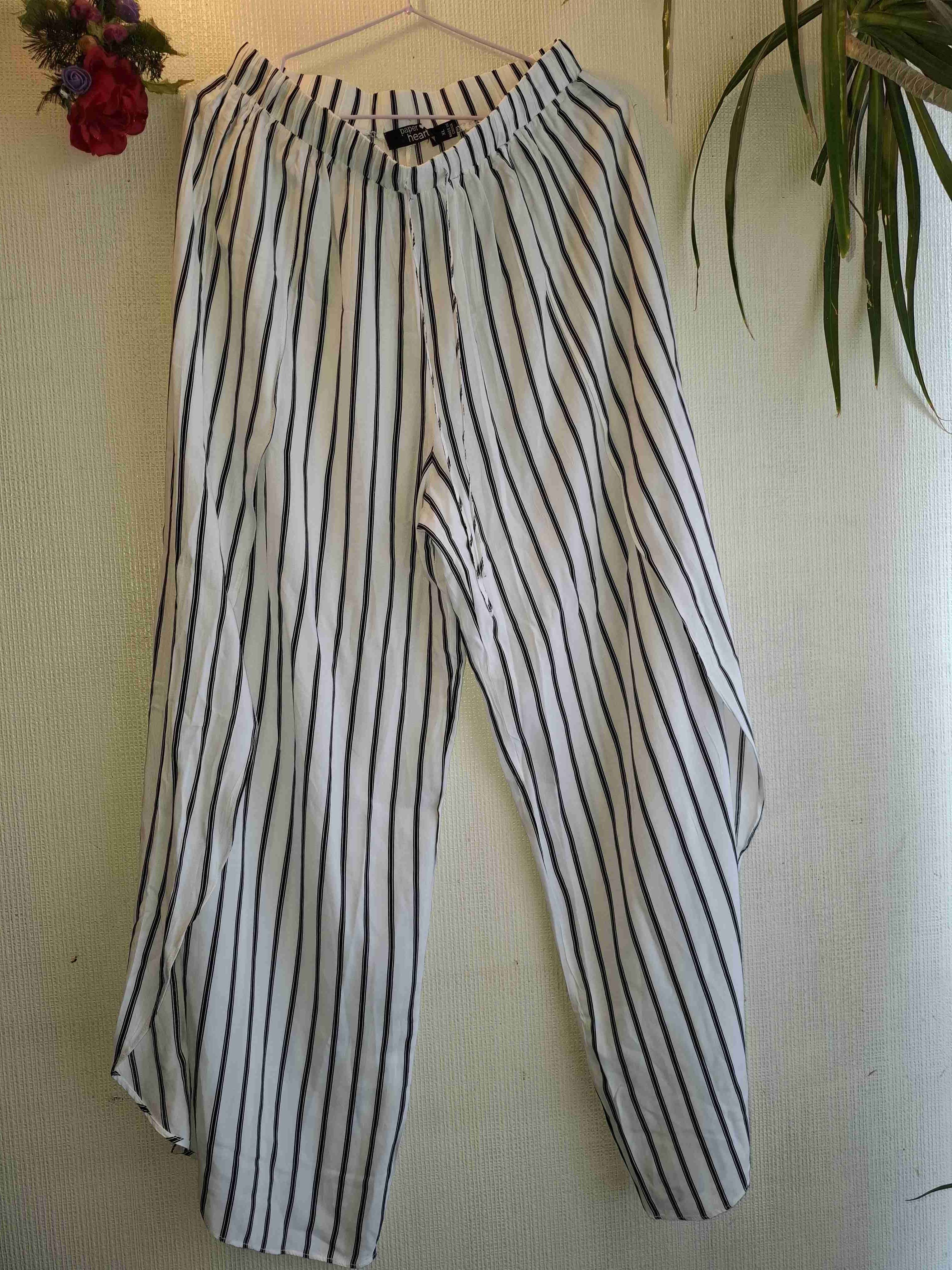 Palazzo pantalon rayas