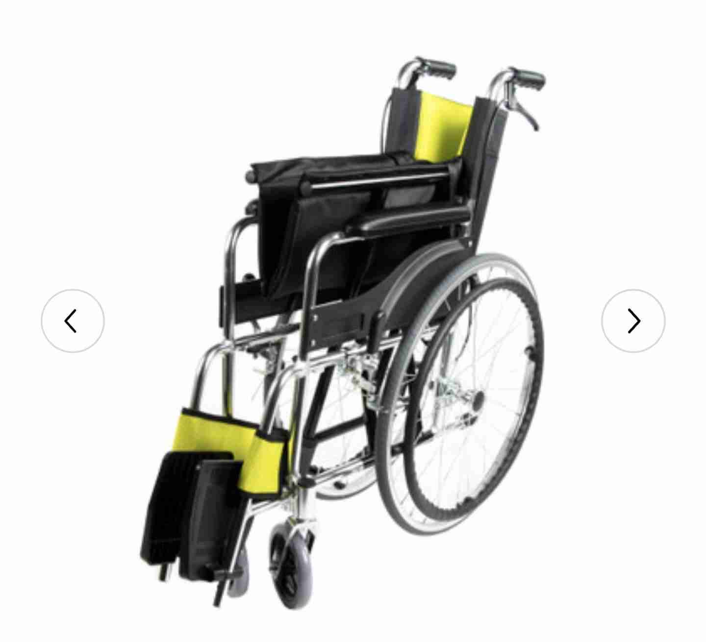 Silla de ruedas plegable verde - miniatura 3