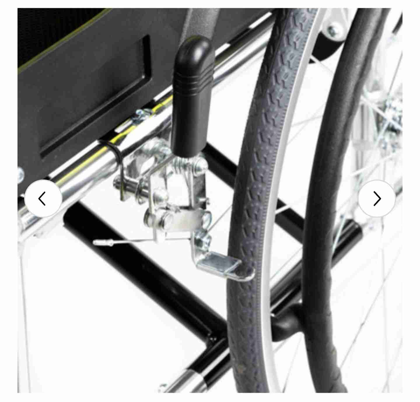 Silla de ruedas plegable verde - miniatura 5