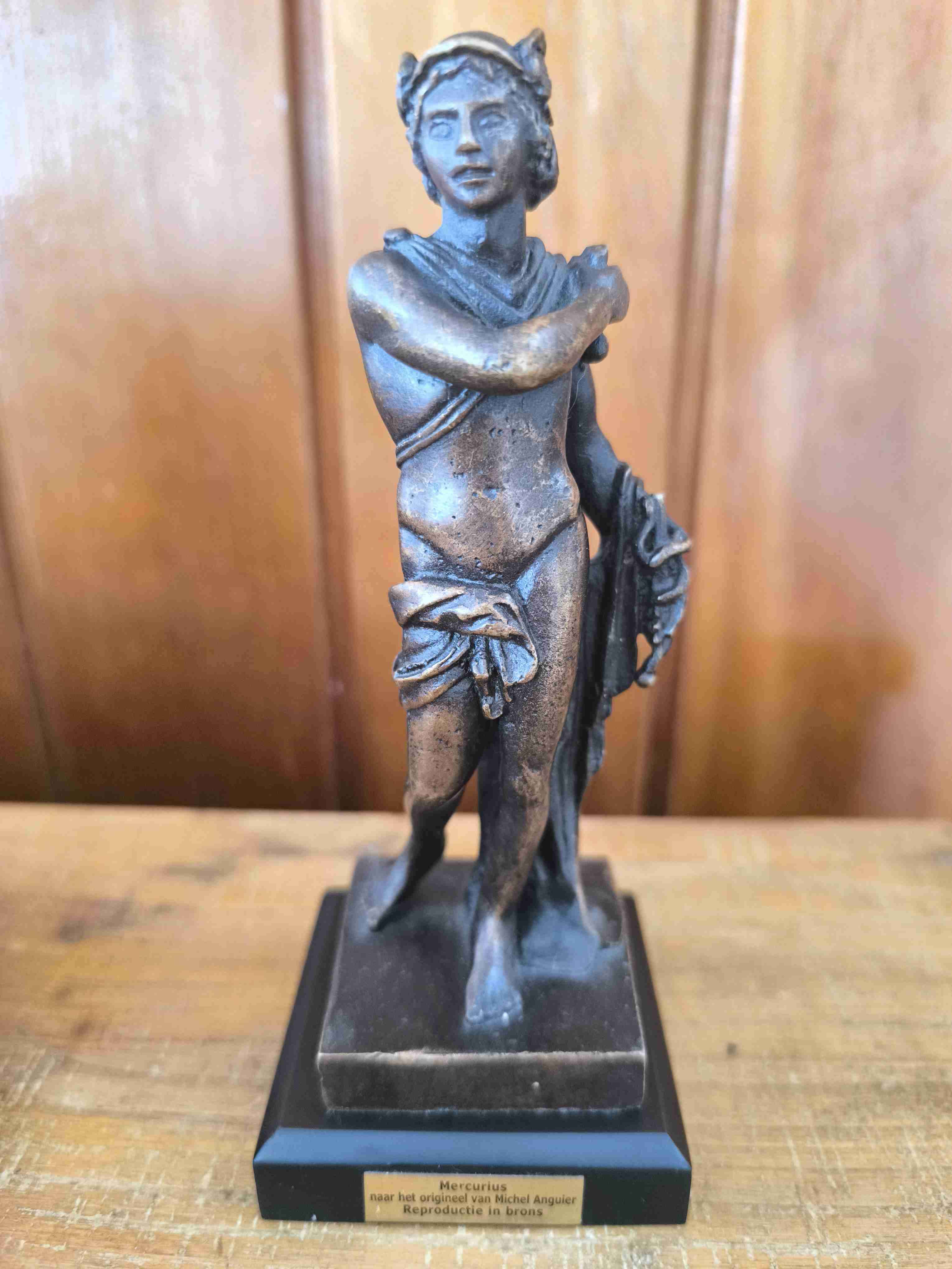 Estatua Mercurio en bronce - miniatura 4