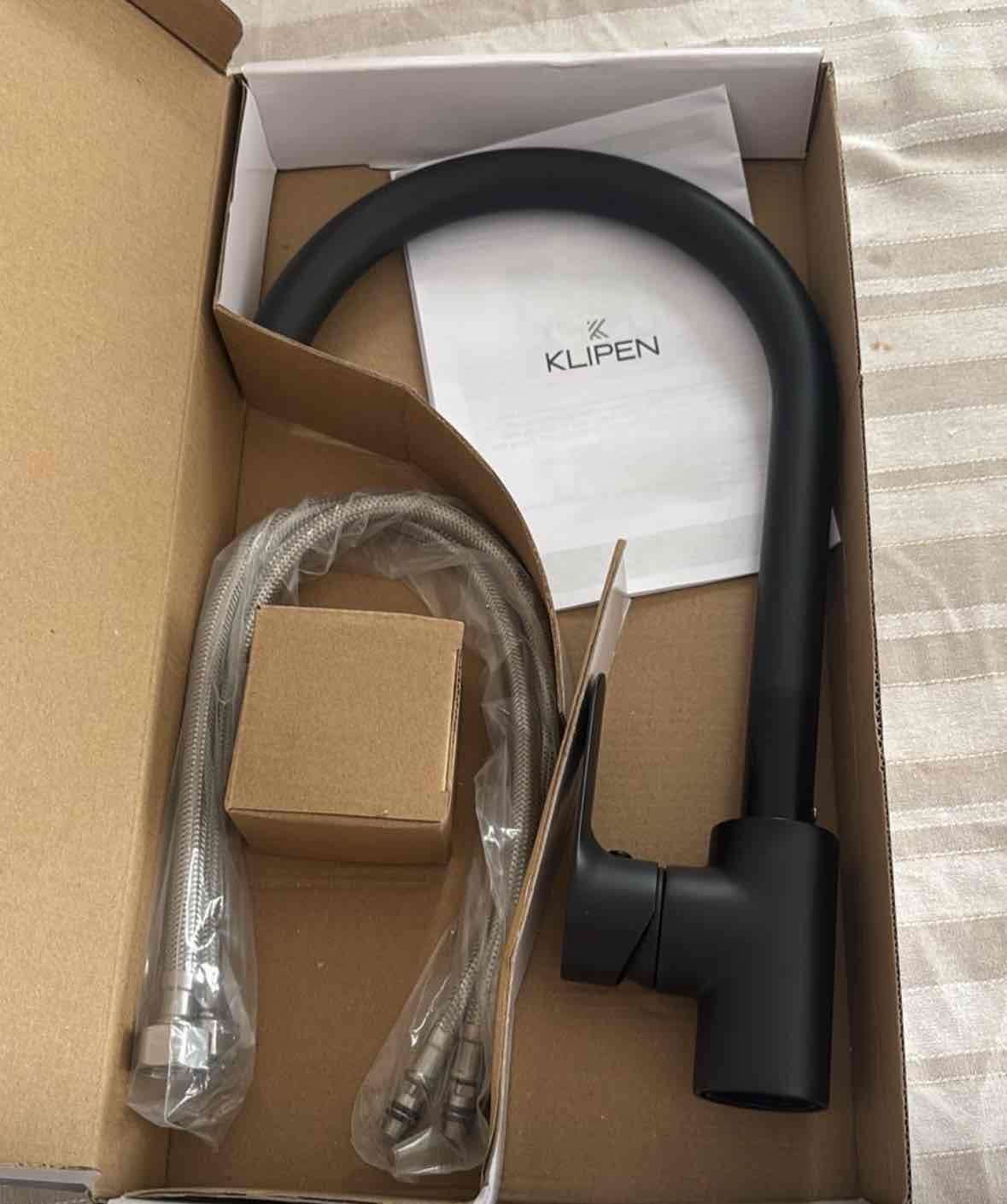 Grifo negro Klipen para cocina