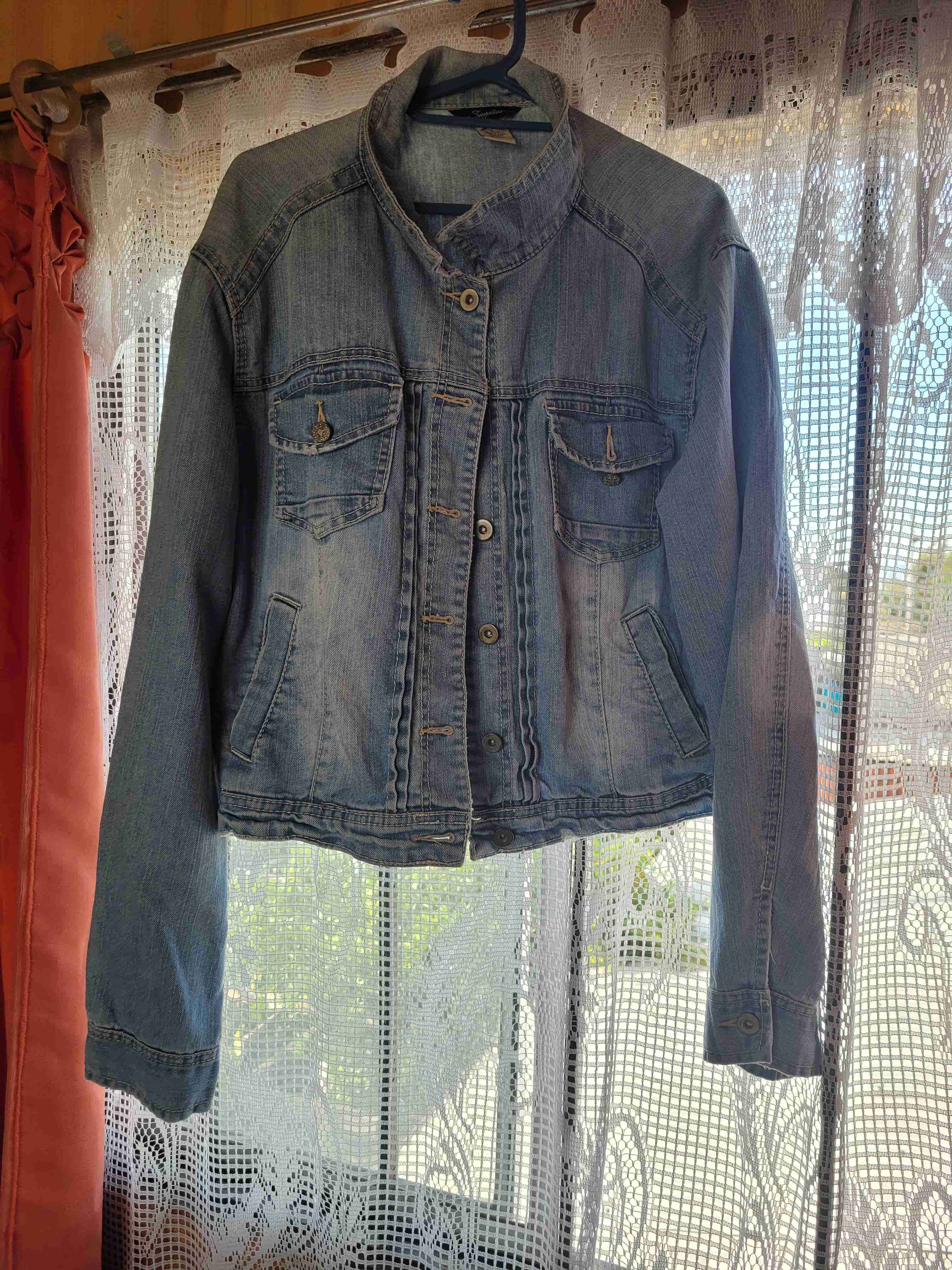 Chaqueta de mezclilla azul