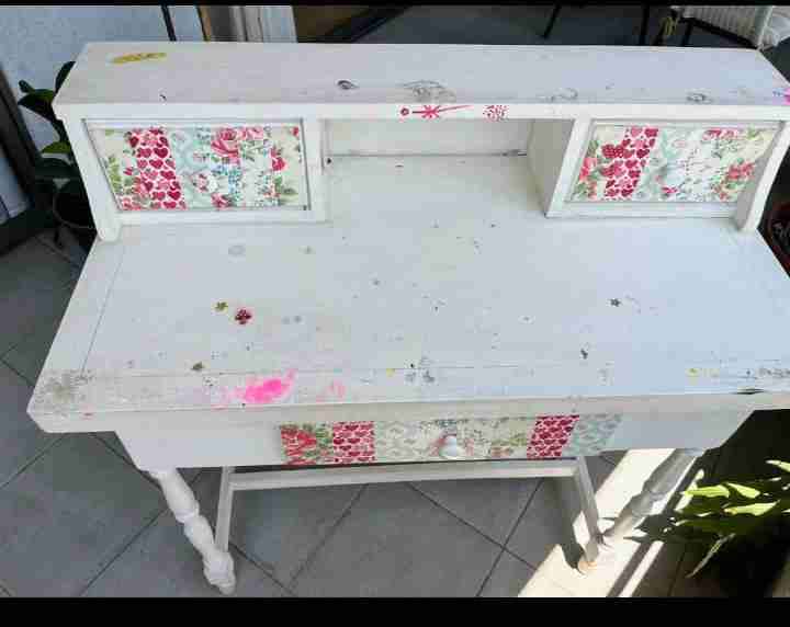 Tocador blanco vintage - miniatura 2