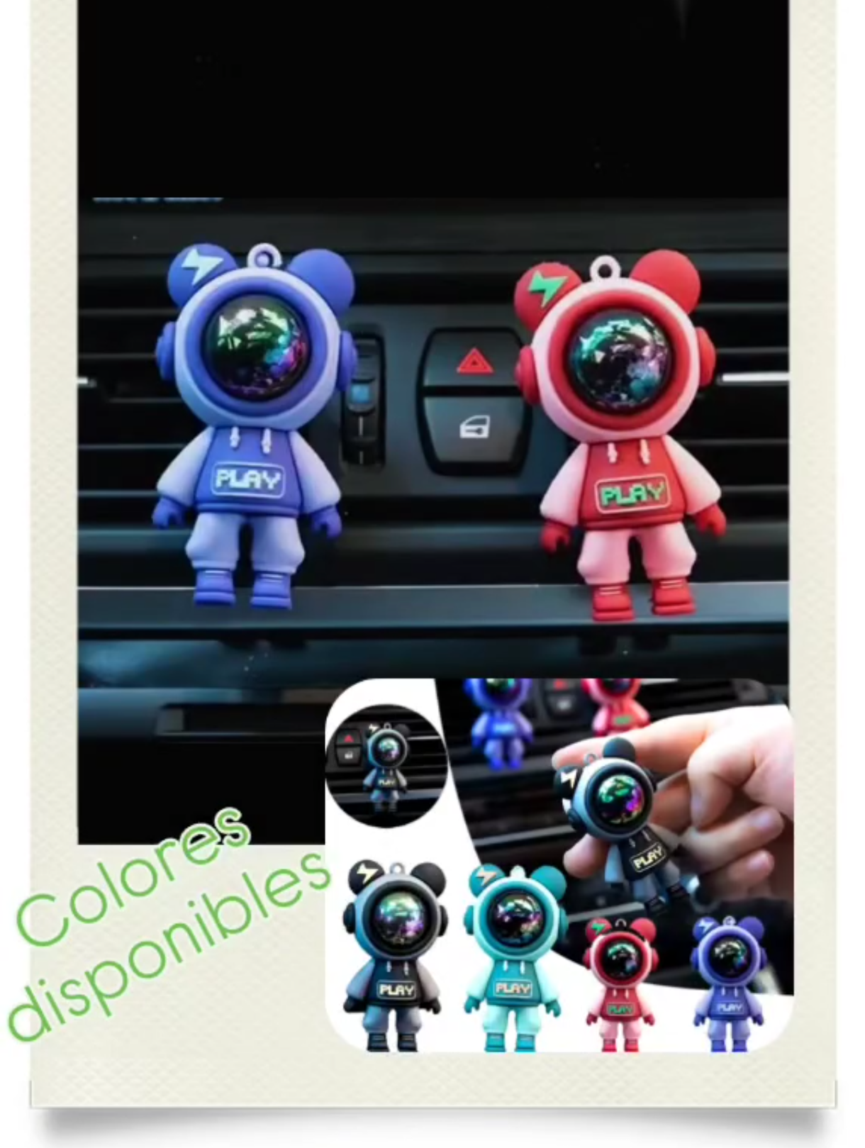 Figura astronauta decoratia para auto - miniatura 2
