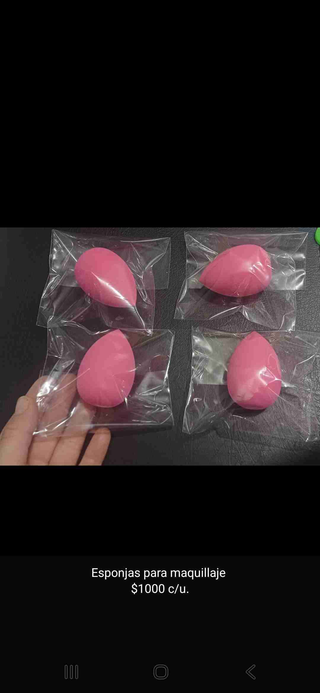 Esponjas de maquillaje rosadas