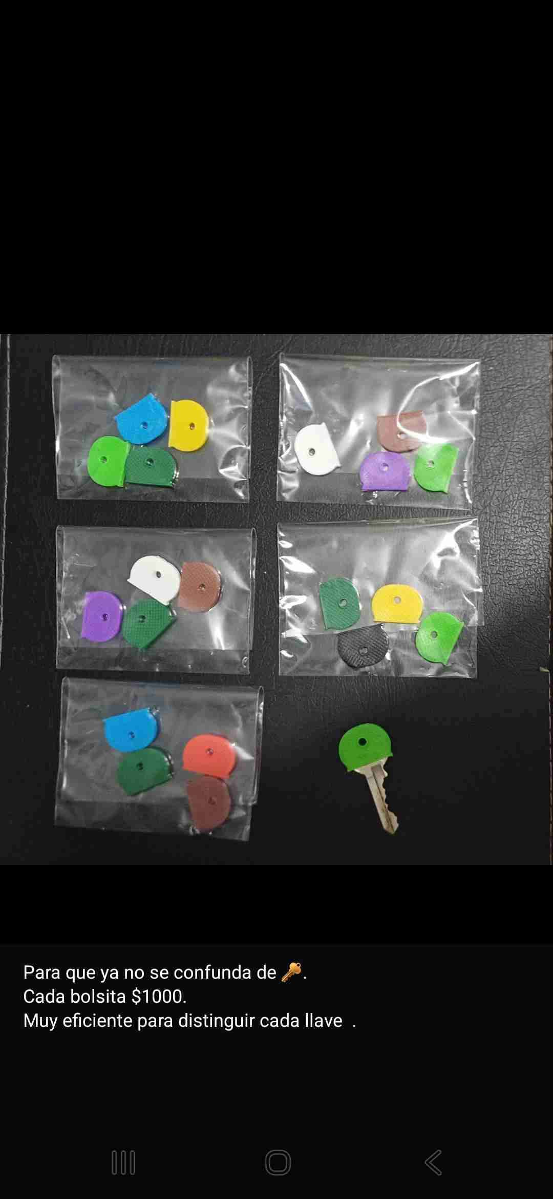 Identificadores de llaves coloridos